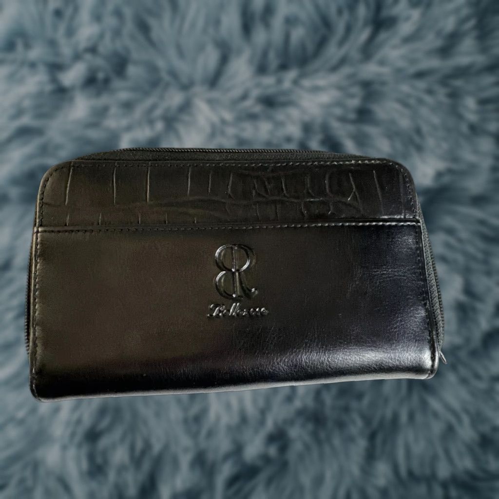 Bellerose Bellerose Wallet Women Black Faux Leather Zip-Around Storage Size ONE SIZE - 1 Thumbnail