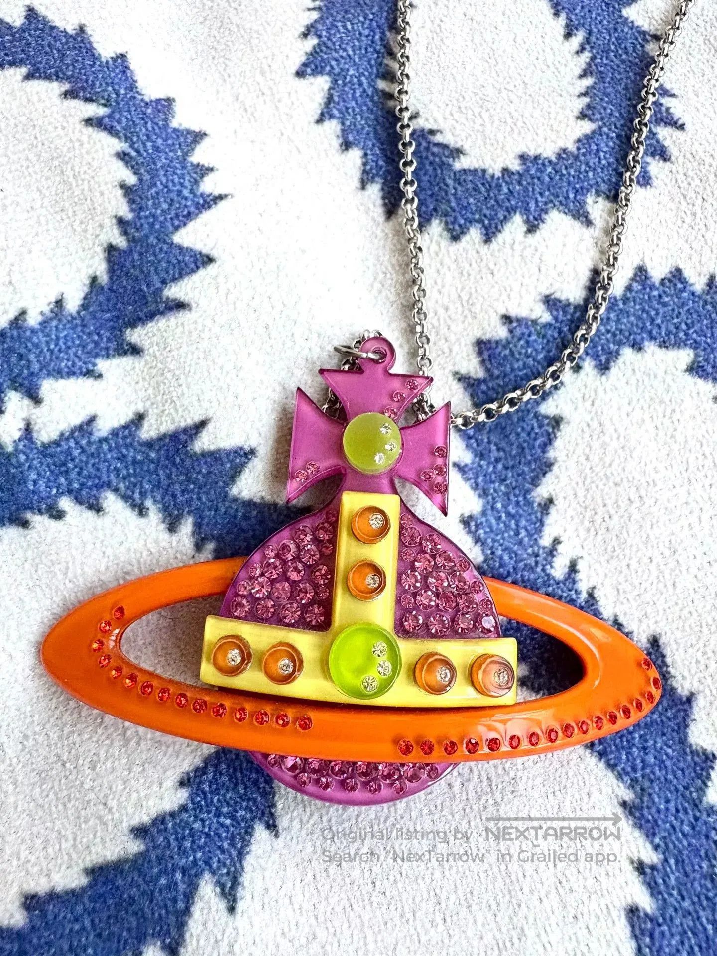 Vivienne Westwood Vivienne Westwood Acrylic Saturn Necklace. Size ONE SIZE - 1 Thumbnail