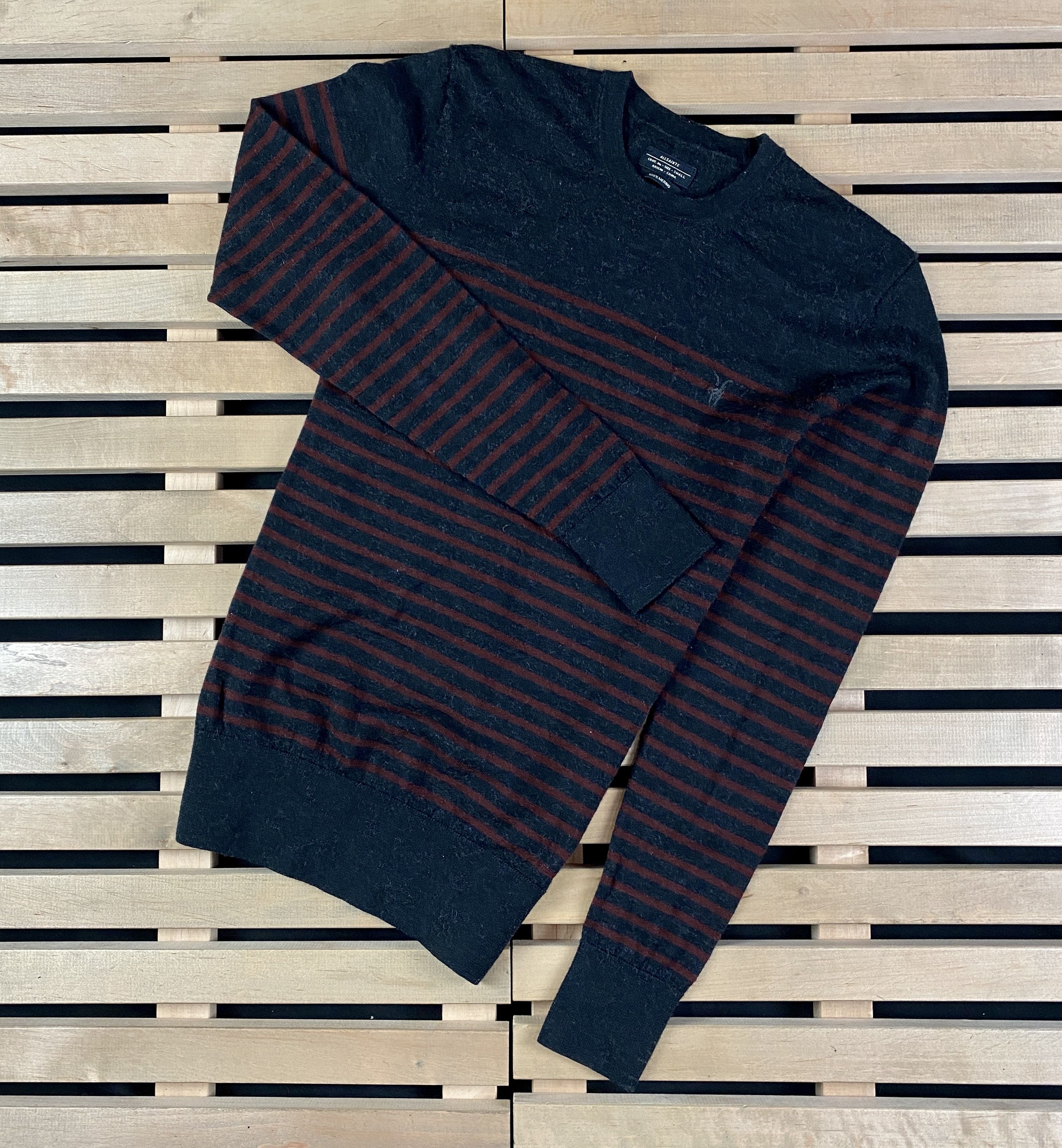Allsaints Mens Long Sleeve Jumper AllSaints Size S Merino Wool Size US S / EU 44-46 / 1 - 1 Thumbnail