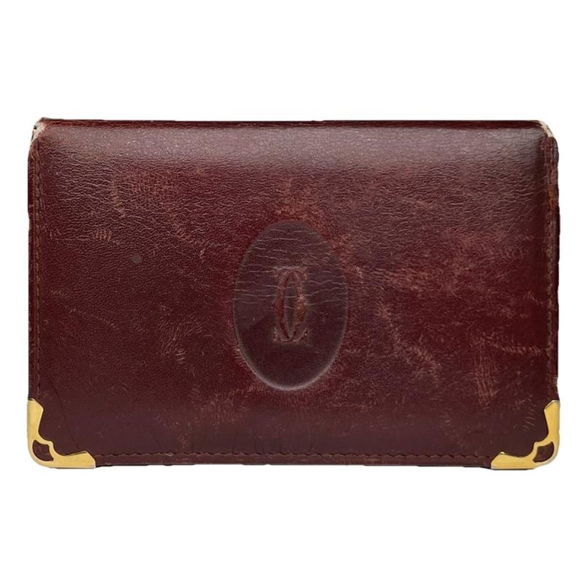 Cartier Burgundy Leather Purse Size ONE SIZE - 1 Thumbnail