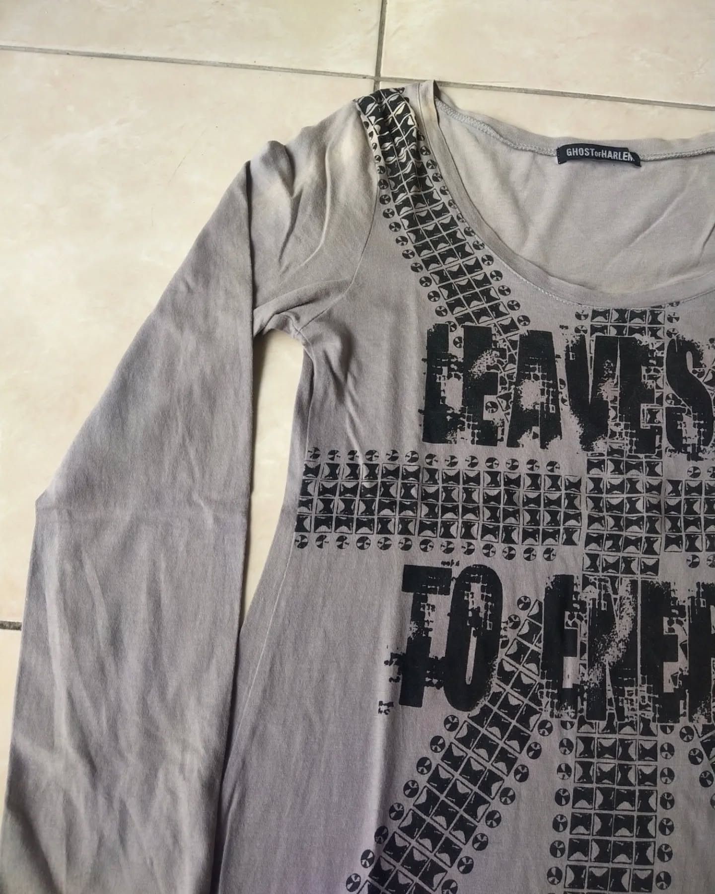 If Six Was Nine Ghost of Harlem Art Japan Stained Woman Longsleeve Size L / US 10 / IT 46 - 4 Thumbnail