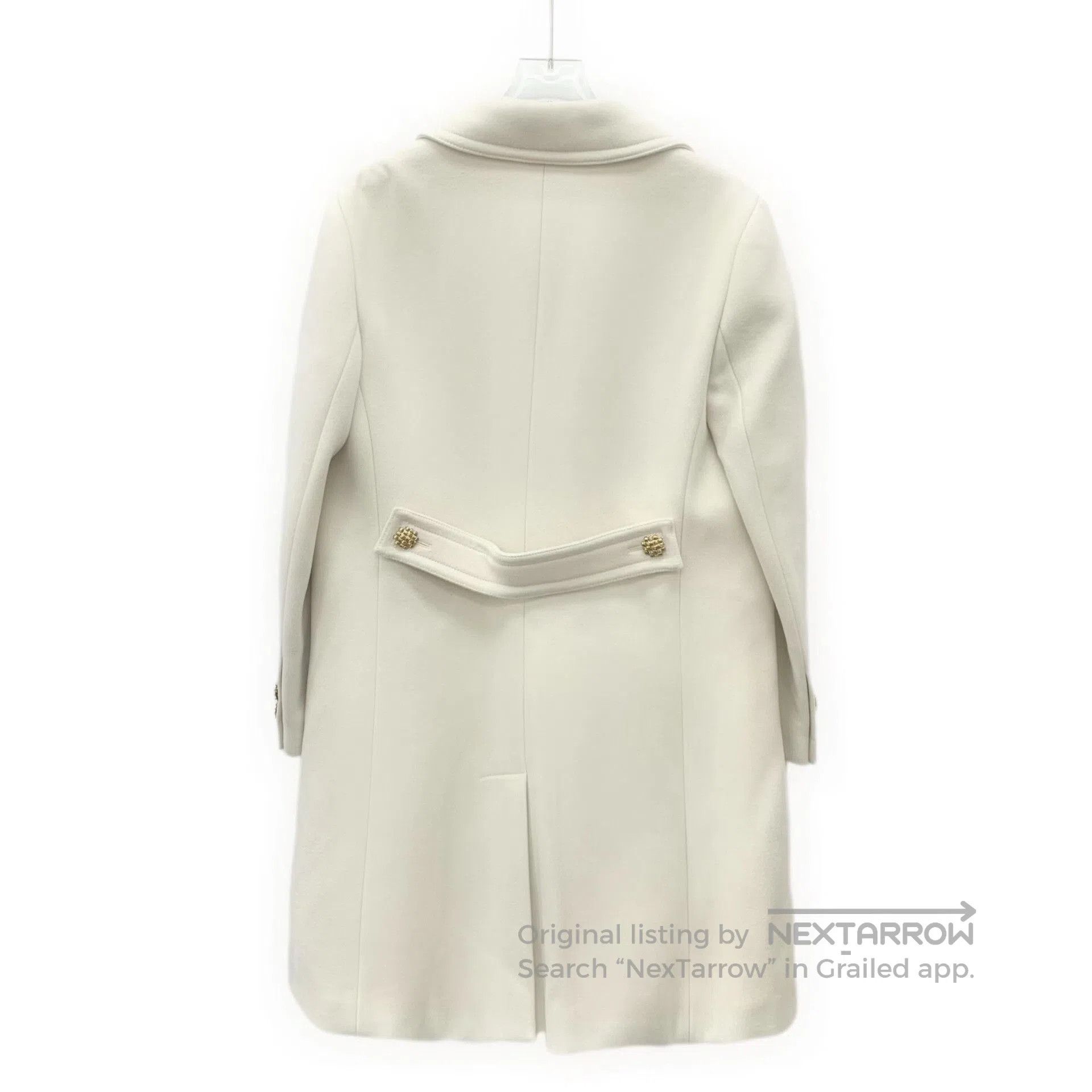 Gucci Gucci White Wool Double G Embroidery Coat. Size US L / EU 52-54 / 3 - 2 Thumbnail