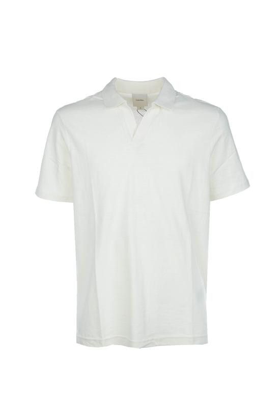 Calvin Klein CALVIN KLEIN Men Polo Shirts K10K114136 YAS WHITE Size US XL / EU 56 / 4 - 1 Thumbnail
