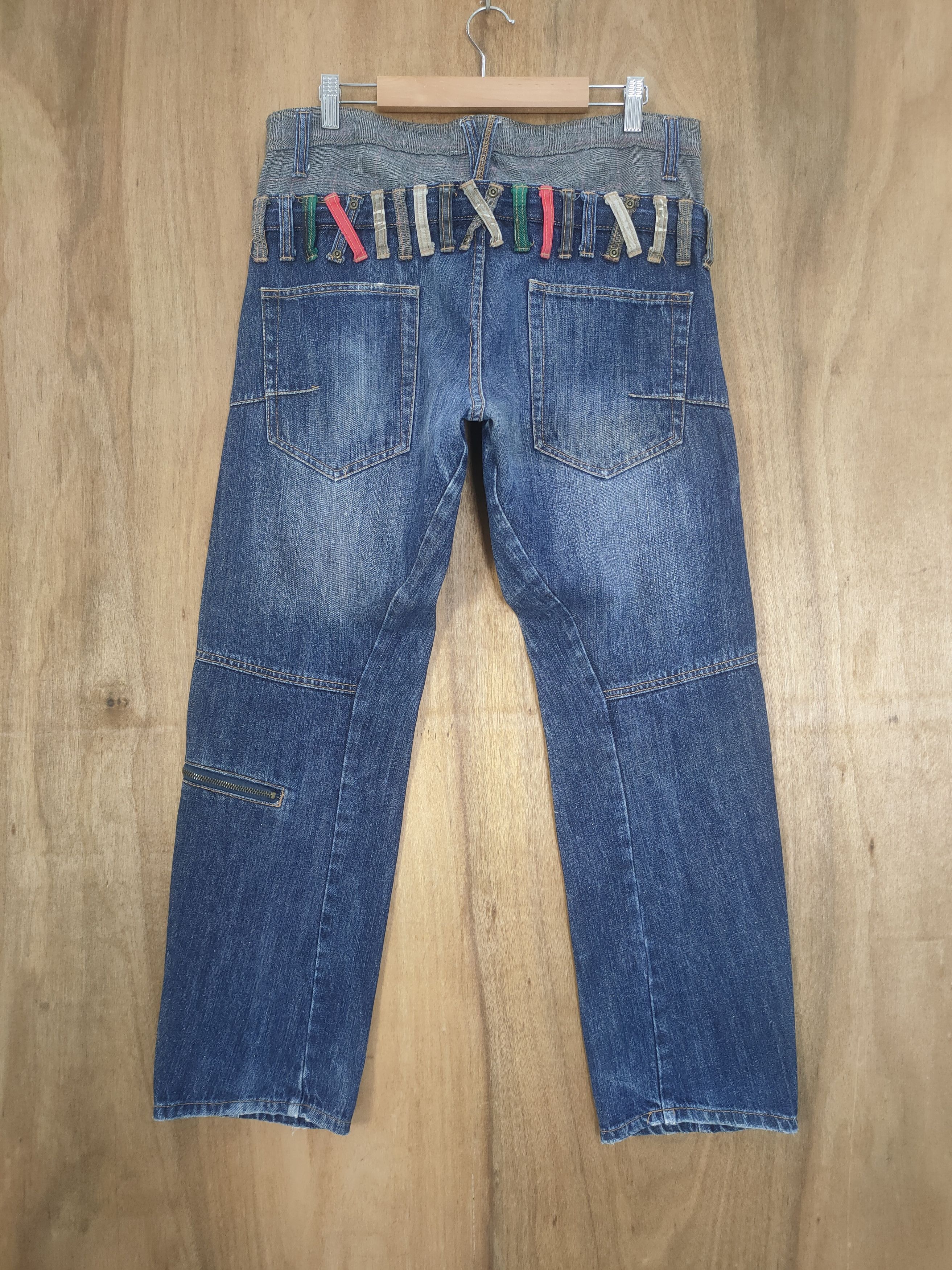 Japanese Brand VINTAGE SUGGESTIONS DOUBLE WAIST BAGGY CARGO PANTS Size US 33 - 10 Thumbnail