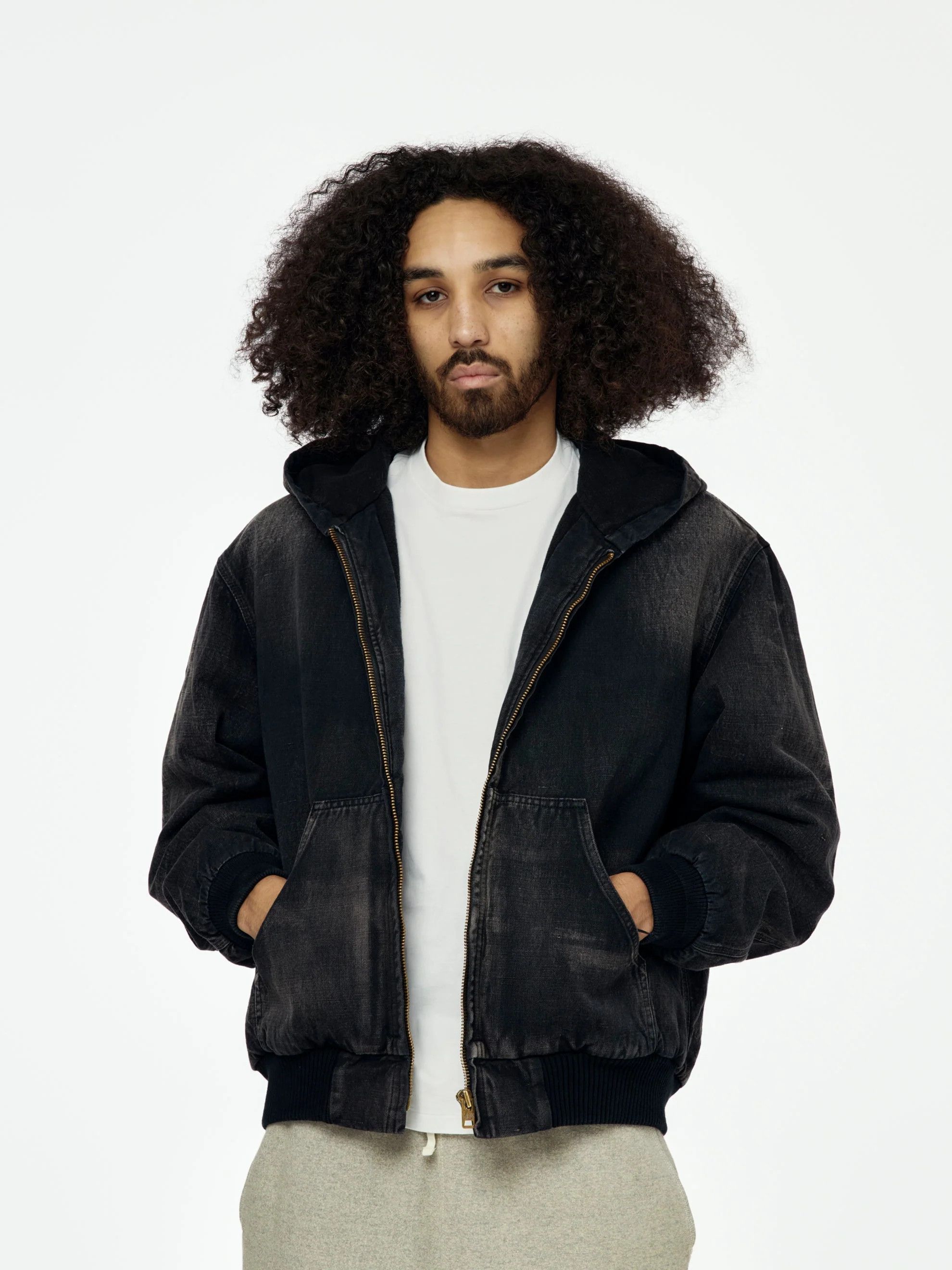 A.PRESSE A.PRESSE Silk-Linen Hooded Parka – Black - NWOT - Sz. 4 Size US XL / EU 56 / 4 - 2 Thumbnail