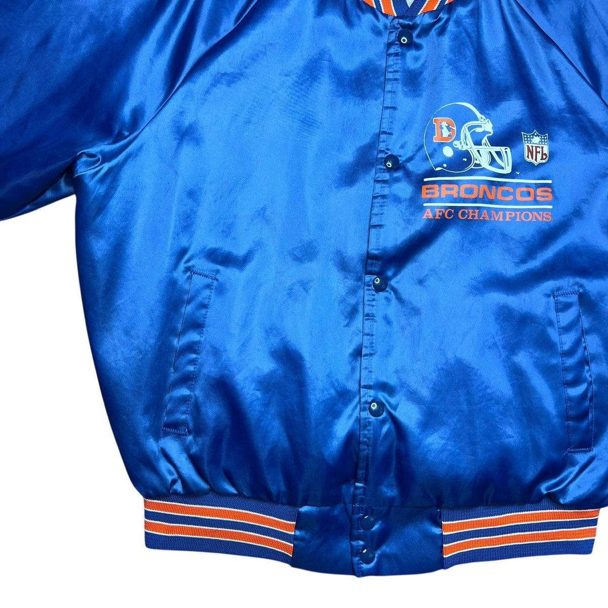 Chalk Line Denver Broncos AFC Champions Chalk Line Satin Bomber Jacket Size US L / EU 52-54 / 3 - 7 Thumbnail