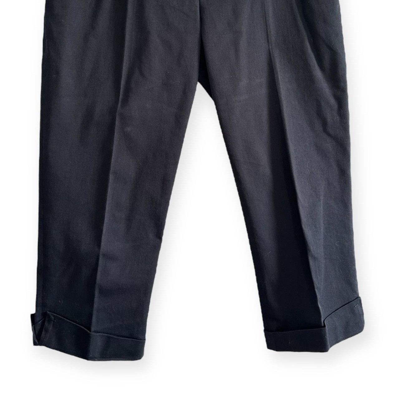 Prada Prada Blue Cropped Cotton Pants, Size Italian 46 Size 32" / US 10 / IT 46 - 11 Thumbnail