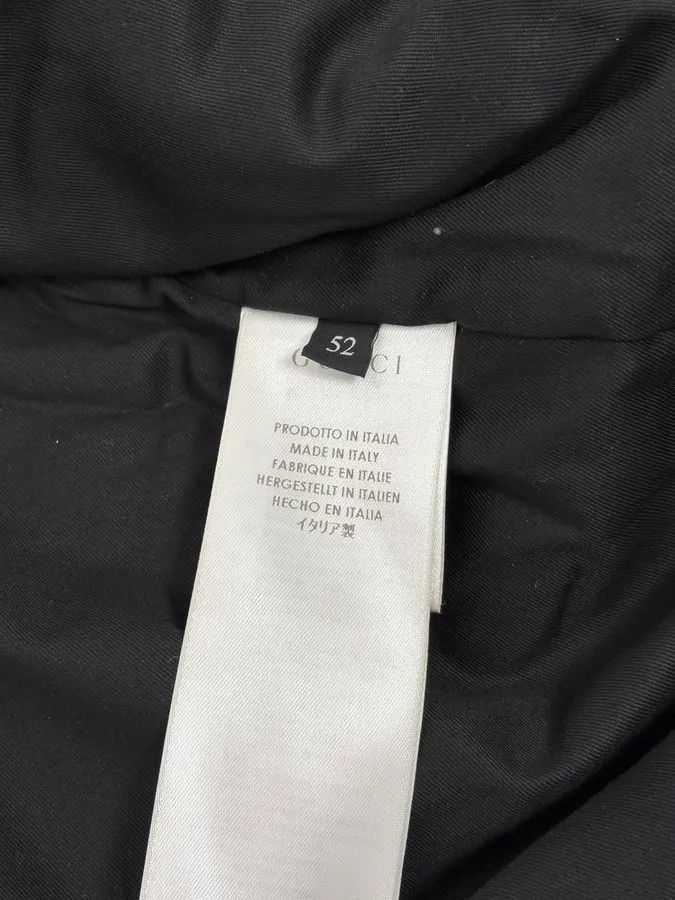 Gucci 2010s Gucci Black Leather & Nylon Bomber Jacket Size US M / EU 48-50 / 2 - 11 Thumbnail