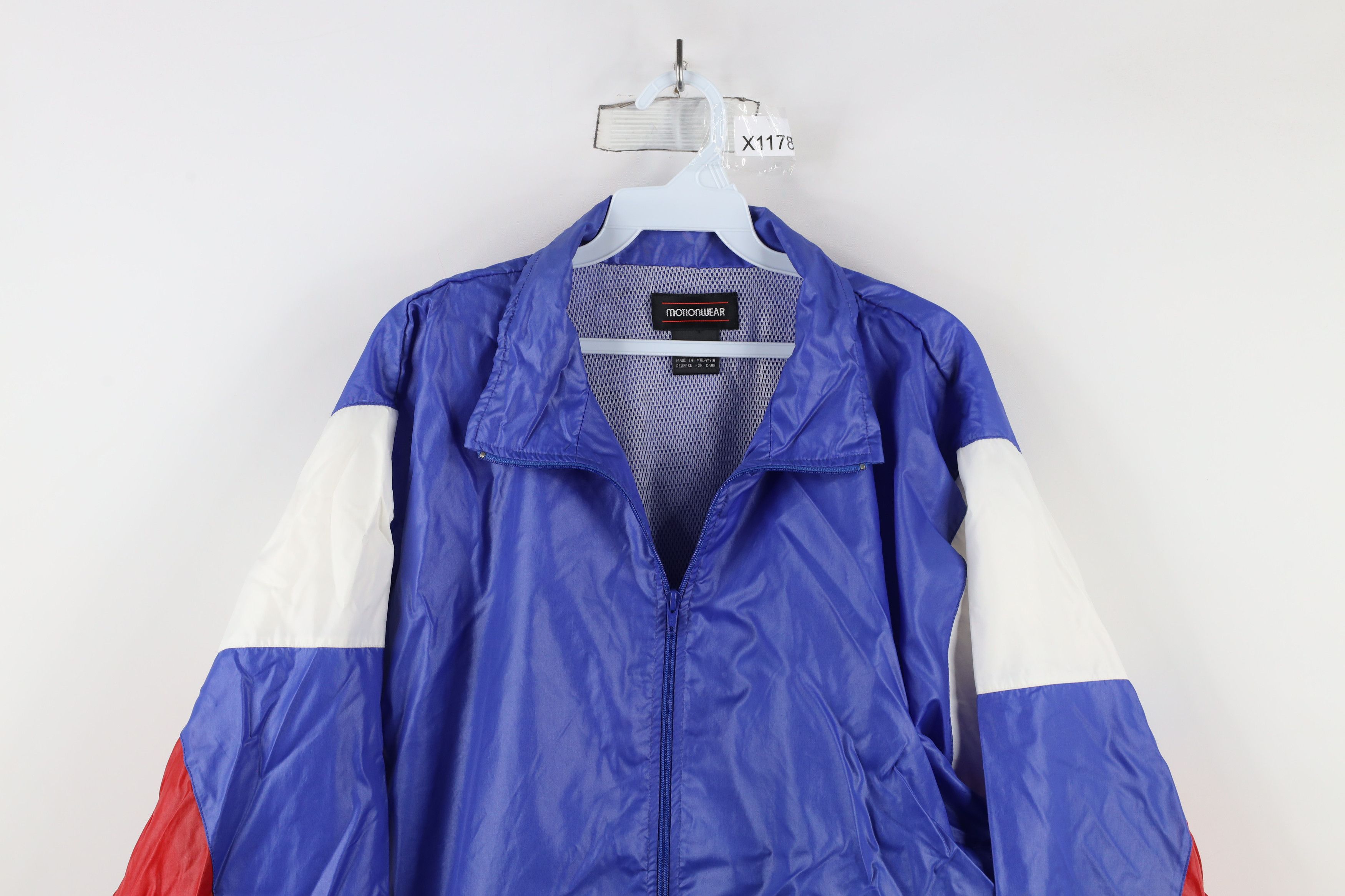 Vintage Vintage 90s Streetwear Block Full Zip Windbreaker Jacket Size US L / EU 52-54 / 3 - 2 Thumbnail