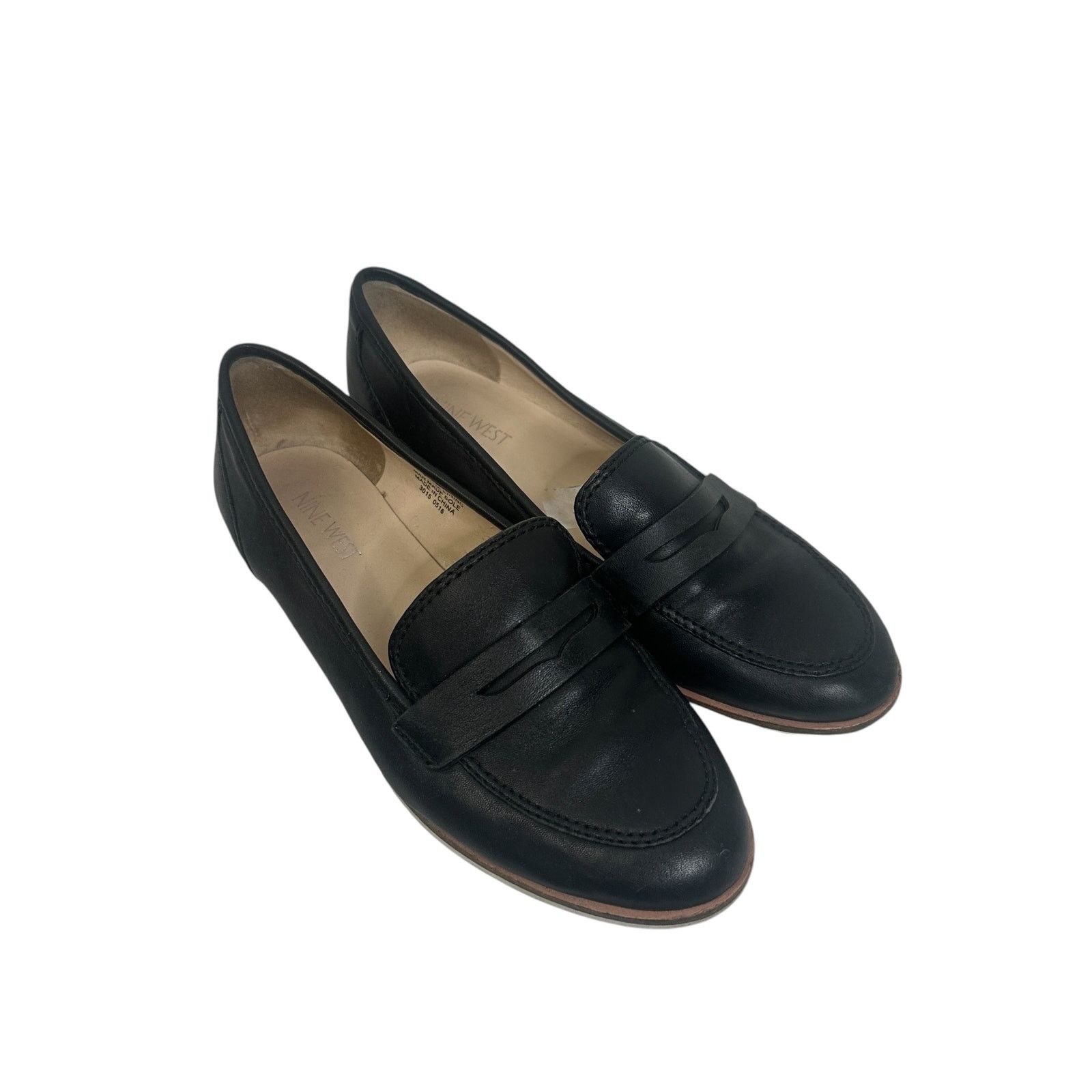 Nine West Nine West BLack Leather Slip On Dress Shoe LOafer 6.5 Size US 6.5 / IT 36.5 - 2 Thumbnail