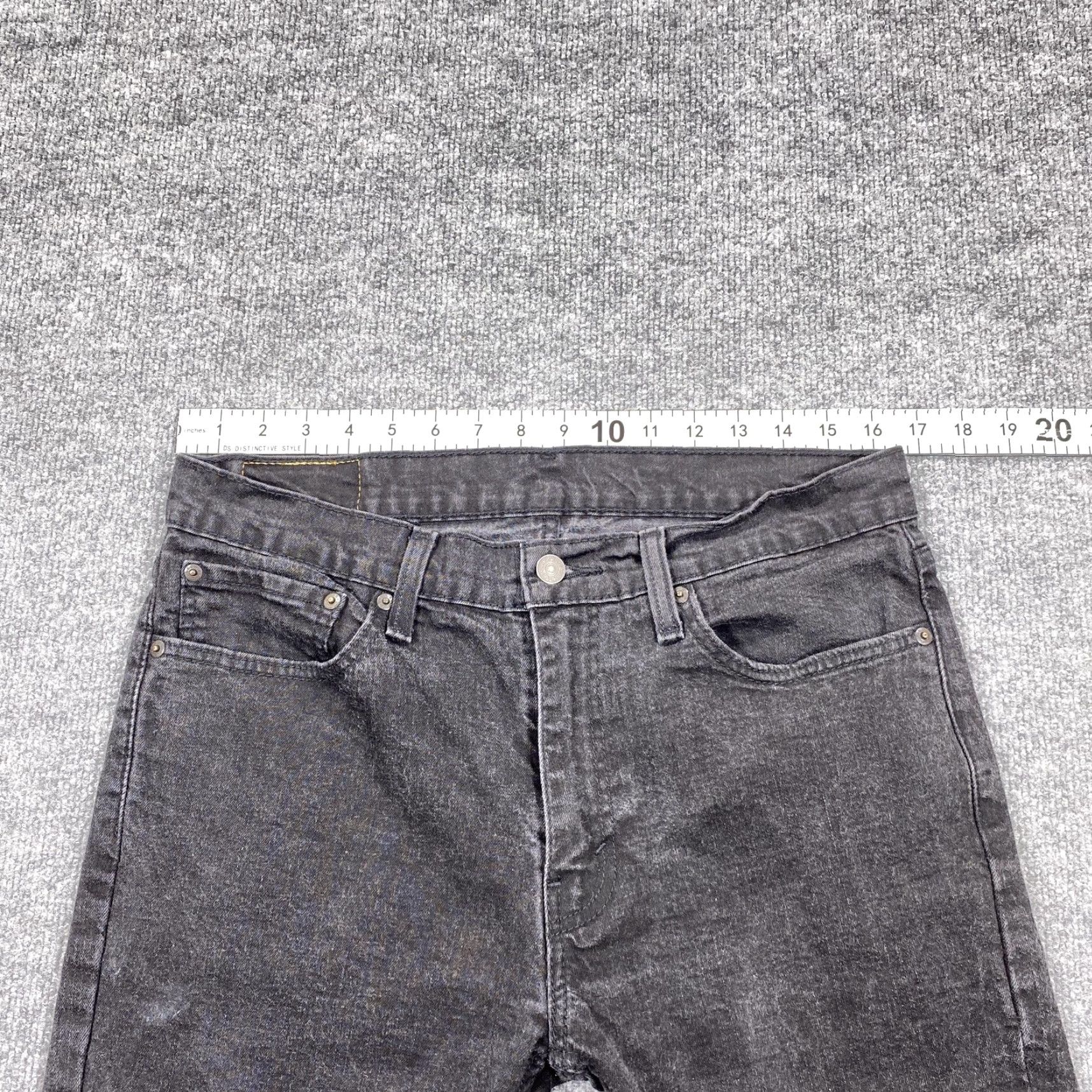 Levi's Levi's 511 Jeans Mens 33x26 Black Slim Tapered Charcoal Wash Denim Pockets Jeans Mens Slim Charcoal Wash Vintage No Size US 33 - 4 Thumbnail
