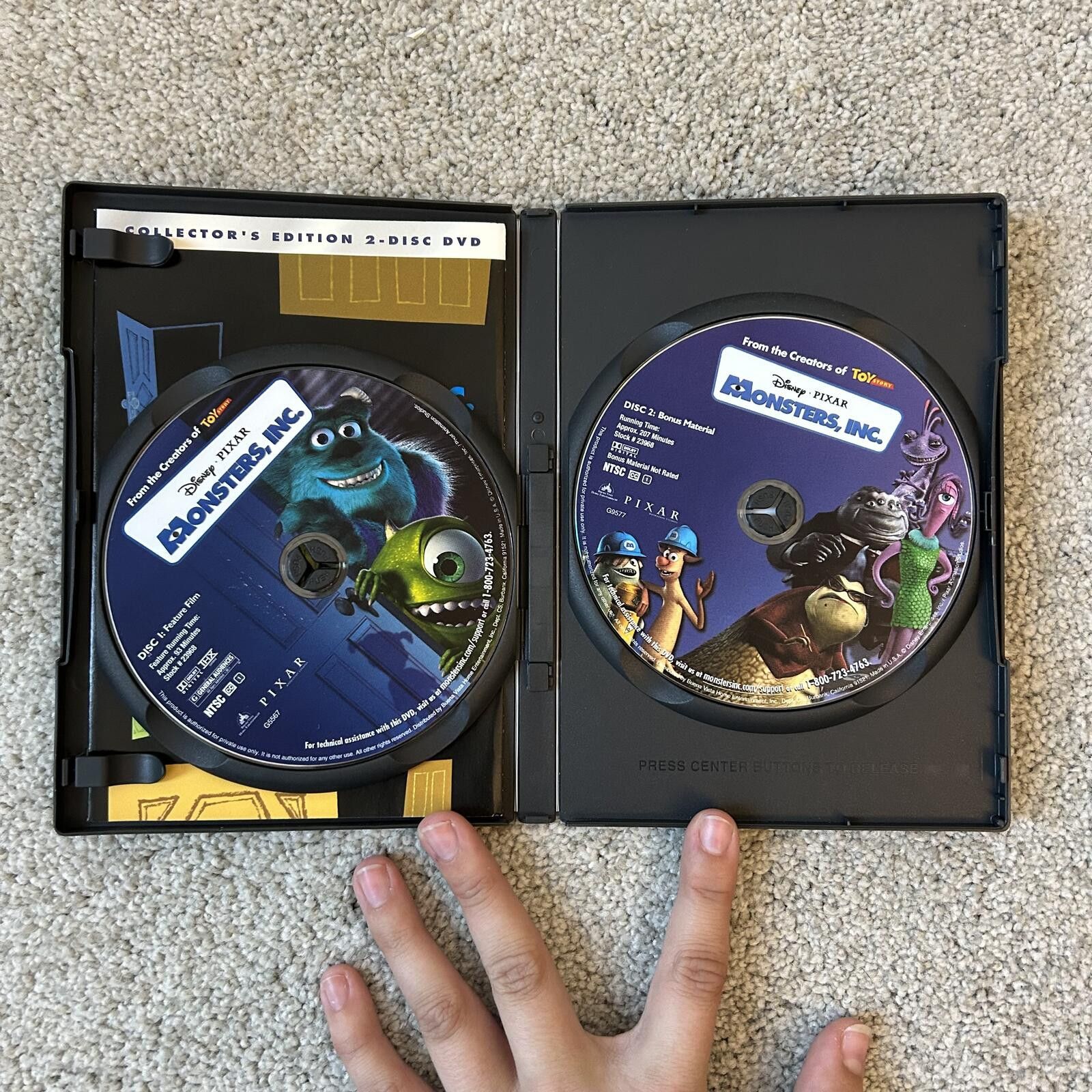 Other Monsters, Inc. & Finding Nemo 2-Disc Collector's Edition DVD Size ONE SIZE - 3 Thumbnail