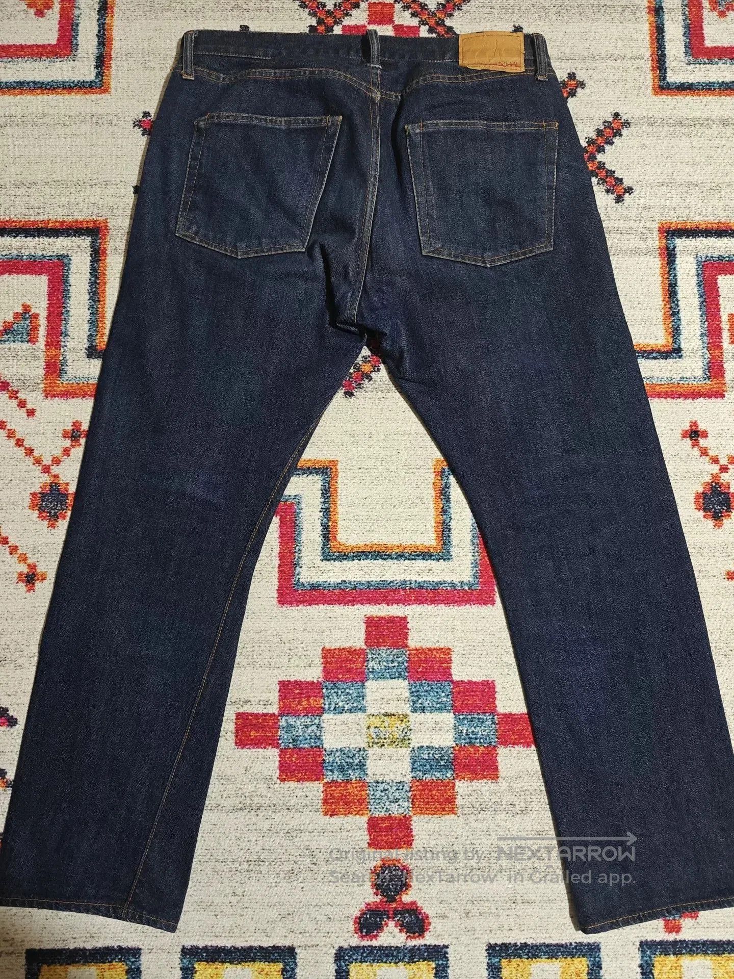 RESOLUTE RESOLUTE 710 Retro Slim Straight Raw Jeans. Size US 36 / EU 52 - 5 Thumbnail