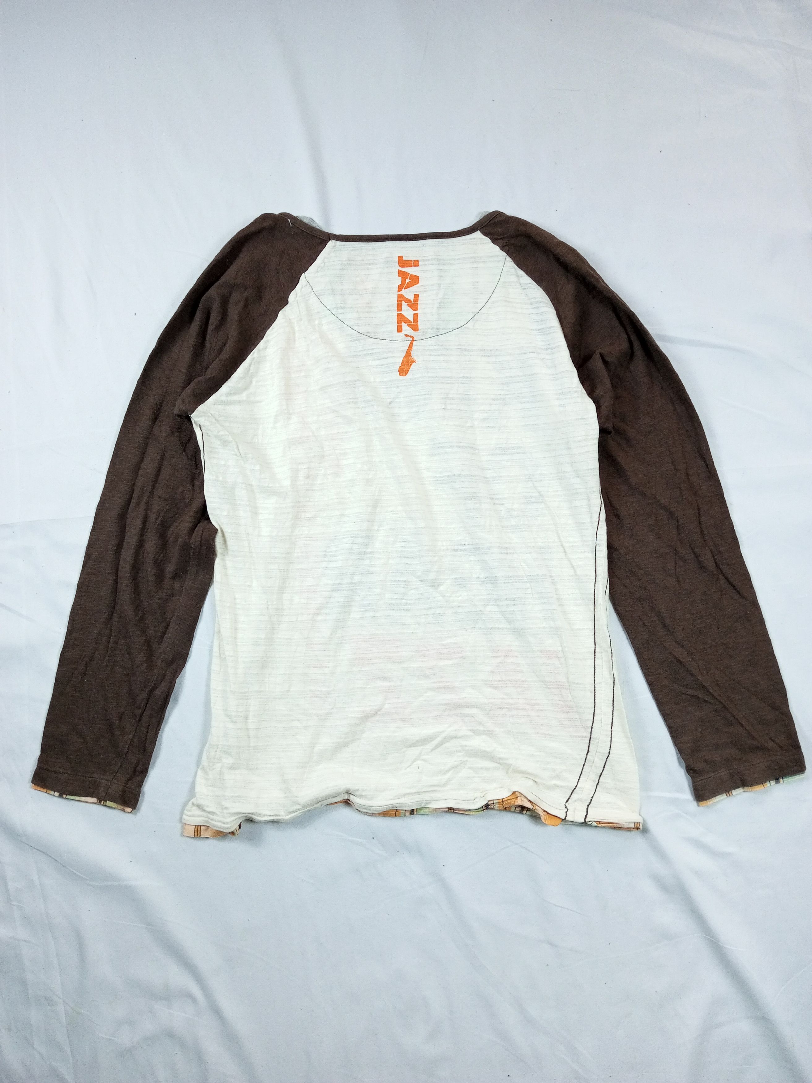 Japanese Brand 2000s Japanese archive Double Layer Poem Long Sleeve tee Size US M / EU 48-50 / 2 - 10 Thumbnail