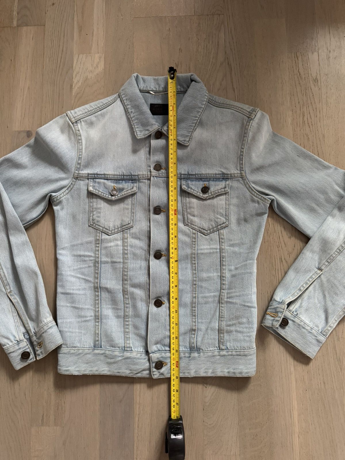 Saint Laurent Paris SAINT LAURENT denim jacket sizes in photos BY TAPE MEASURE Size US XS / EU 42 / 0 - 7 Thumbnail