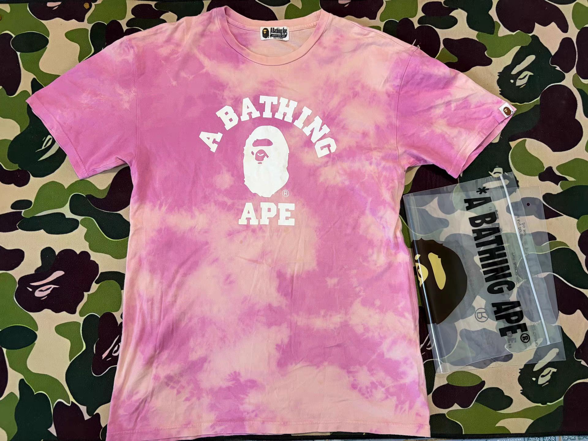 Bape Bape Tie-Dye T-Shirt Size US L / EU 52-54 / 3 - 1 Thumbnail