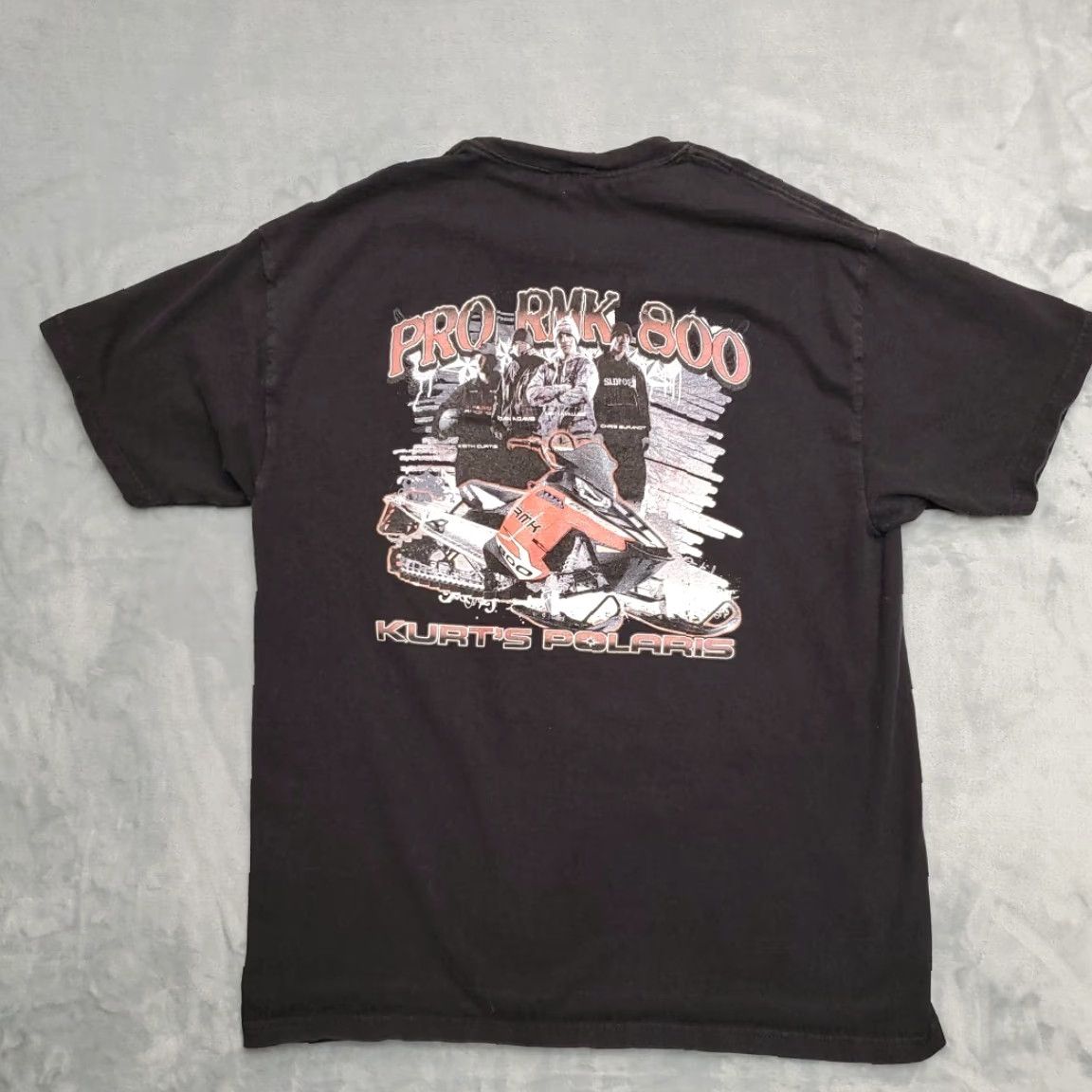 Port & Company Polaris Pro RMK 800 Snowmobiling Shirt Mens L Black Mountain Deep Snow Climb 90s USA American Snowmobiling Shirt Mens L Black Size US L / EU 52-54 / 3 - 4 Thumbnail