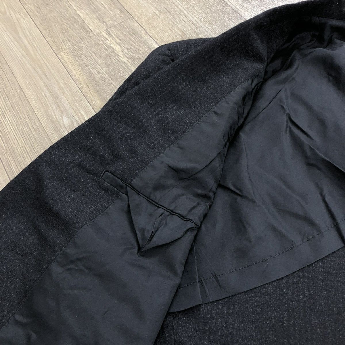 Comme des Garcons × Comme des Garcons Homme Plus AW91 Runaway Comme Des Garcons Homme Plus CDG Blazers Jacket Size 42S - 12 Thumbnail