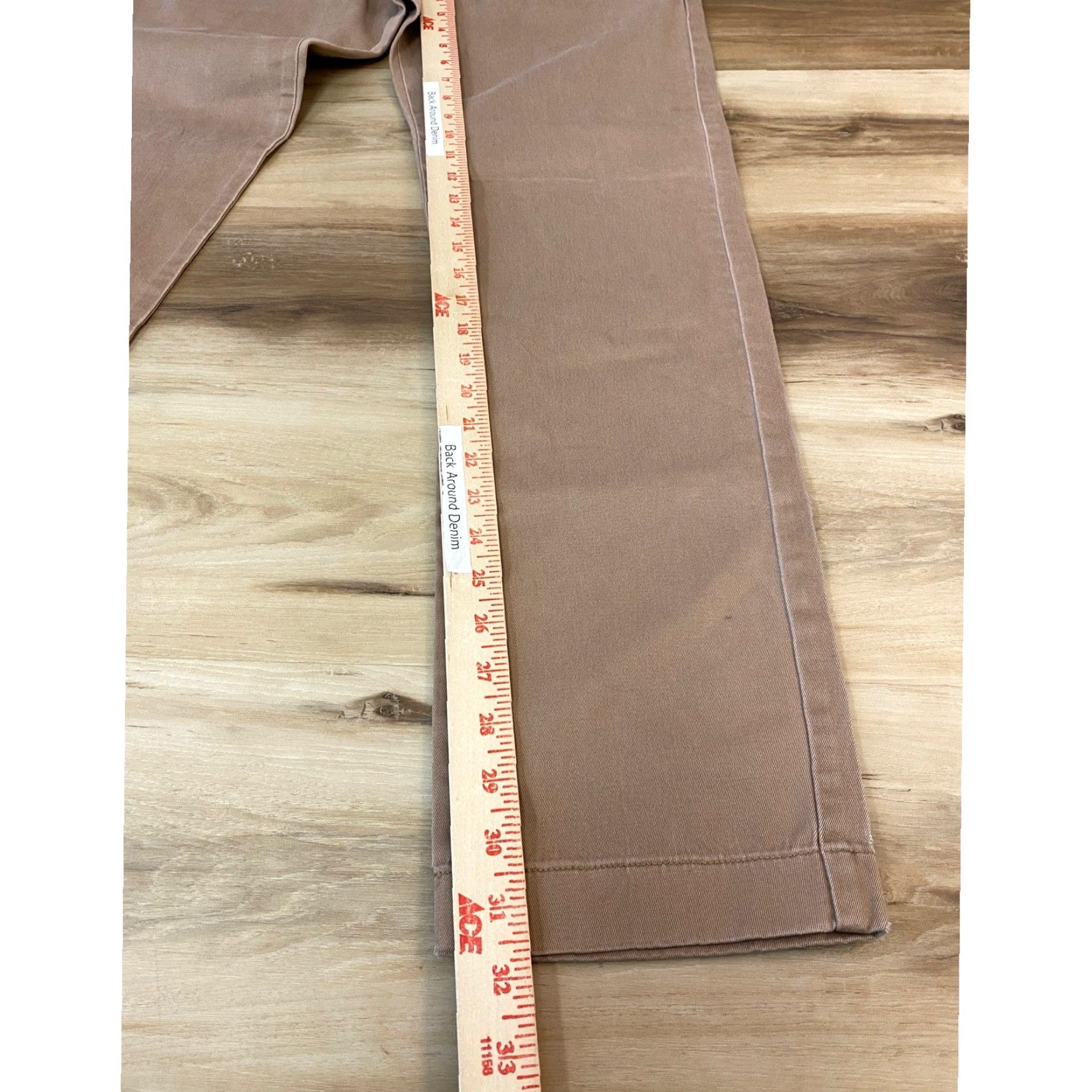 J.Crew J. Crew Chino Pants Mens 31x32 Slim Fit Tan Cotton Blend Flat Front Stretch Pockets Casual Workwear Size US 31 - 4 Thumbnail