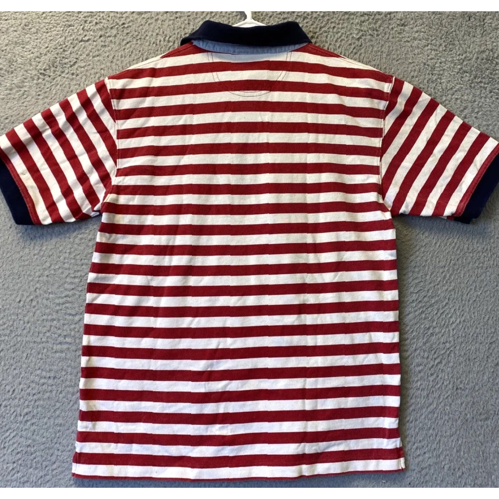 Vintage VINTAGE LL Bean Polo Shirt Mens Small S Short Sleeve Red Stripes Casual Golf Walking Size US S / EU 44-46 / 1 - 7 Thumbnail