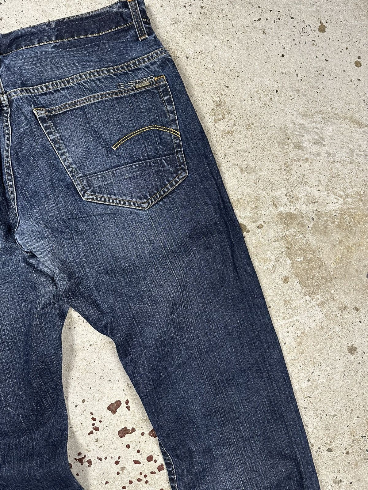 G-Star × Japanese Brand × Vintage Vintage Y2K G Star Raw 3301 Straight Denim Pants Jeans Size US 34 / EU 50 - 14 Thumbnail