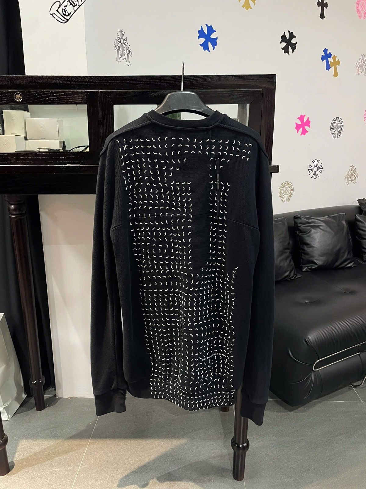 11 By Boris Bidjan Saberi 11 BY BORIS BIDJAN SABERI Embroidered Print Sweater Size US M / EU 48-50 / 2 - 1 Thumbnail