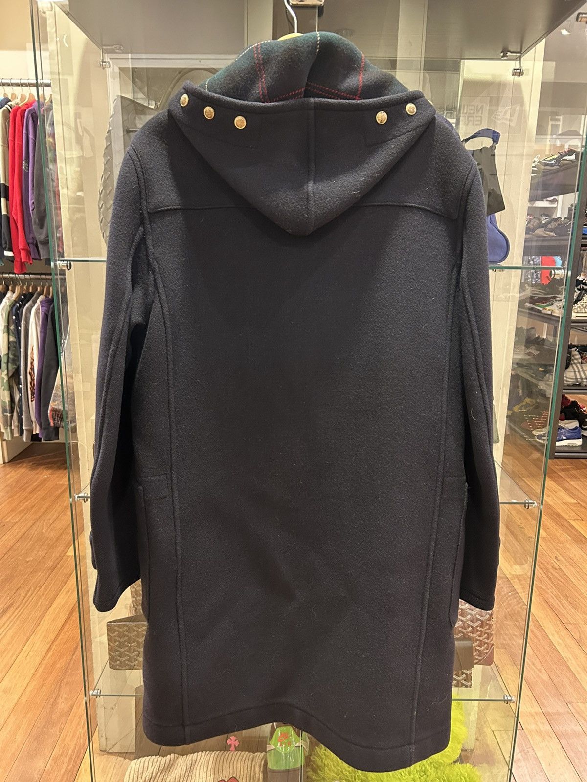 Polo Ralph Lauren Navy Duffel Wool Coat