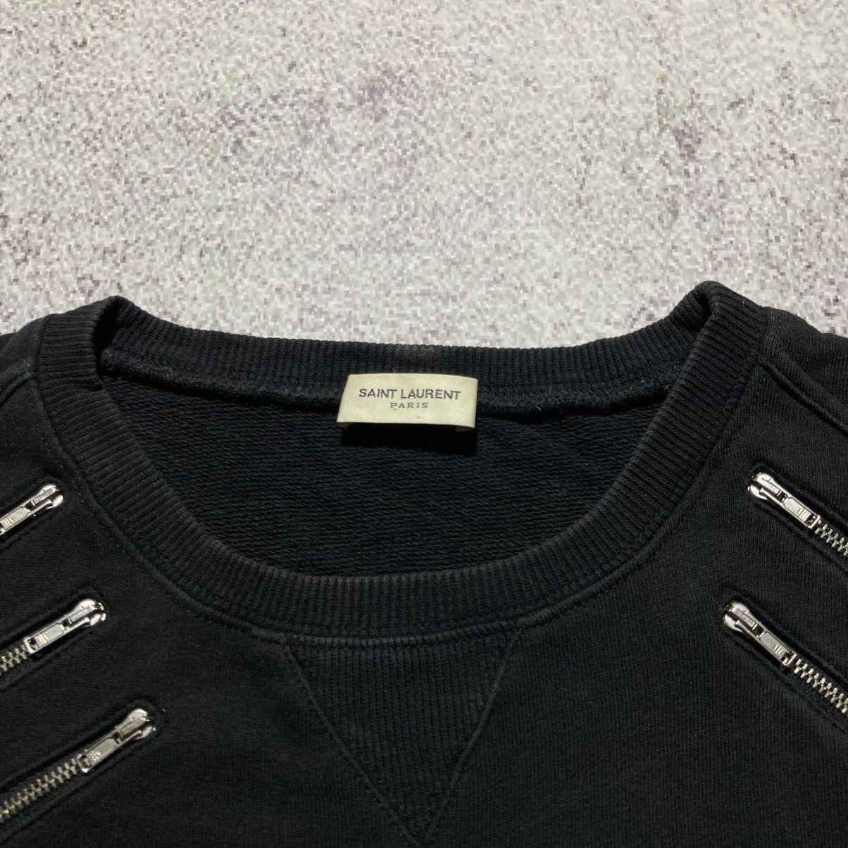 Saint Laurent Paris 🇫🇷 FW 15 Hedi Slimane Saint Laurent Paris 5 Zip Sweatshirt Size US M / EU 48-50 / 2 - 11 Thumbnail