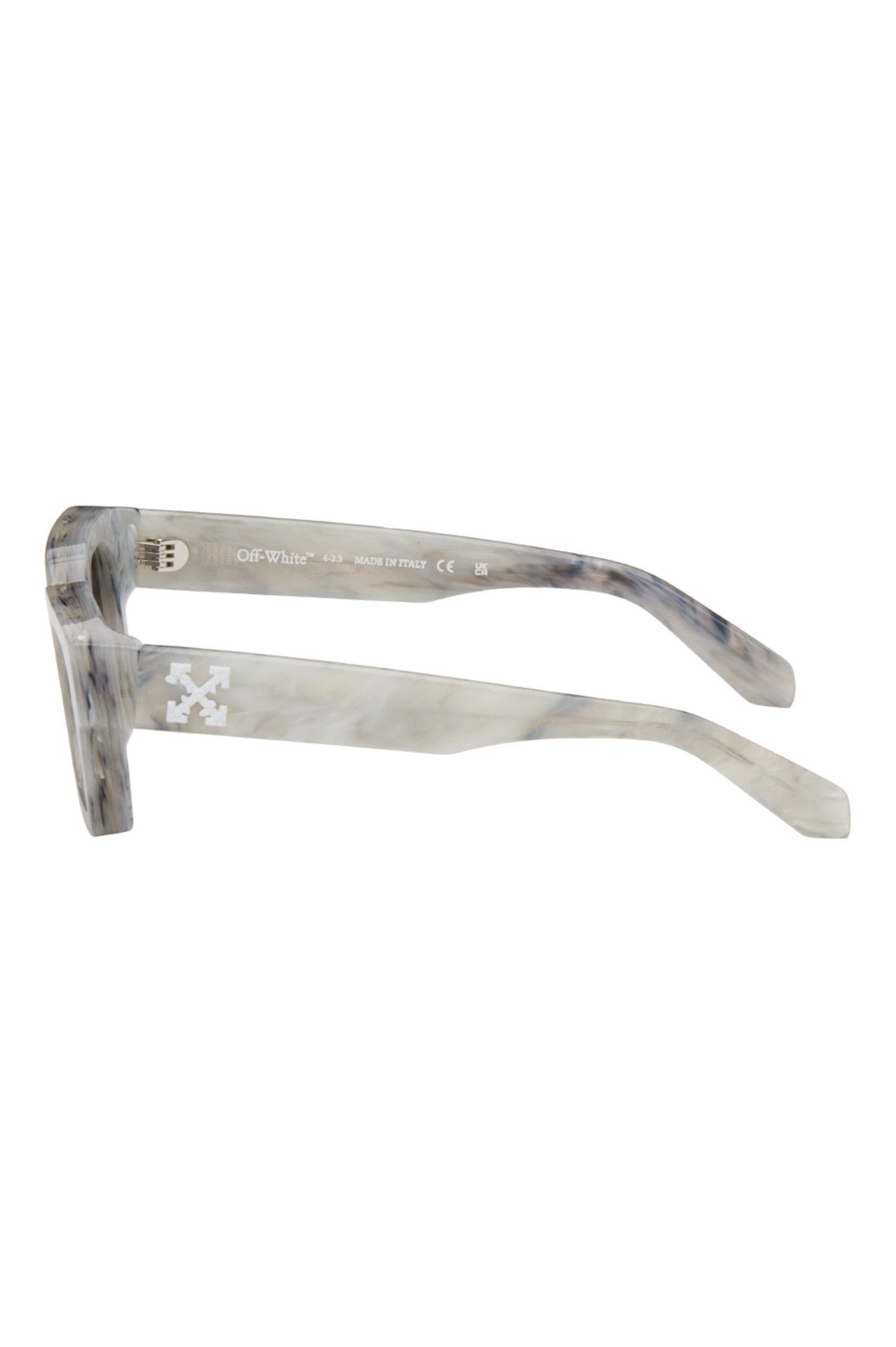 Off-White × Virgil Abloh OFF-WHITE Gray Virgil Sunglasses Size ONE SIZE - 3 Thumbnail