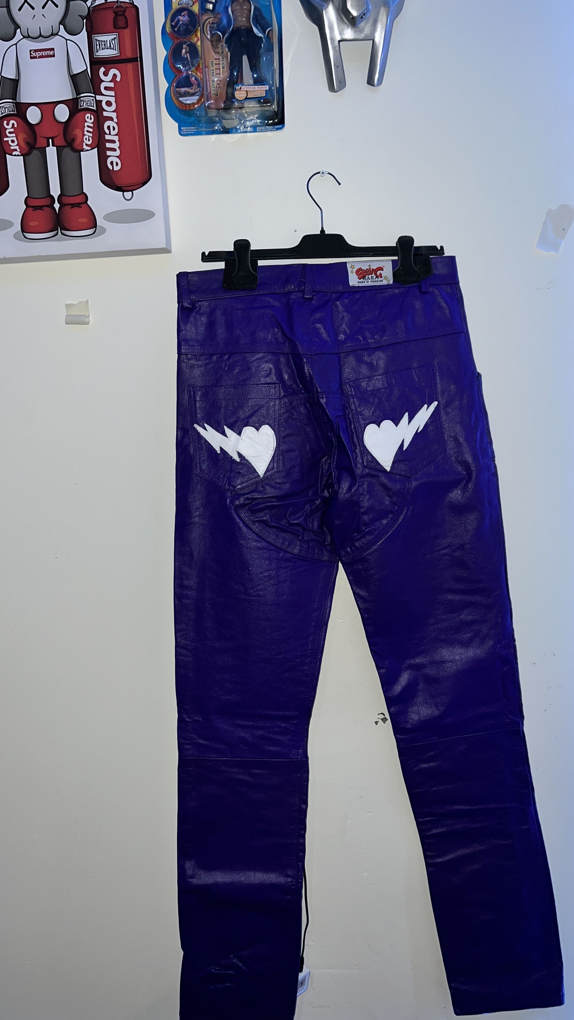 seeingDEADpeople seeingDEADpeople 100% LEATHER PANTS Size US 33 - 5 Thumbnail