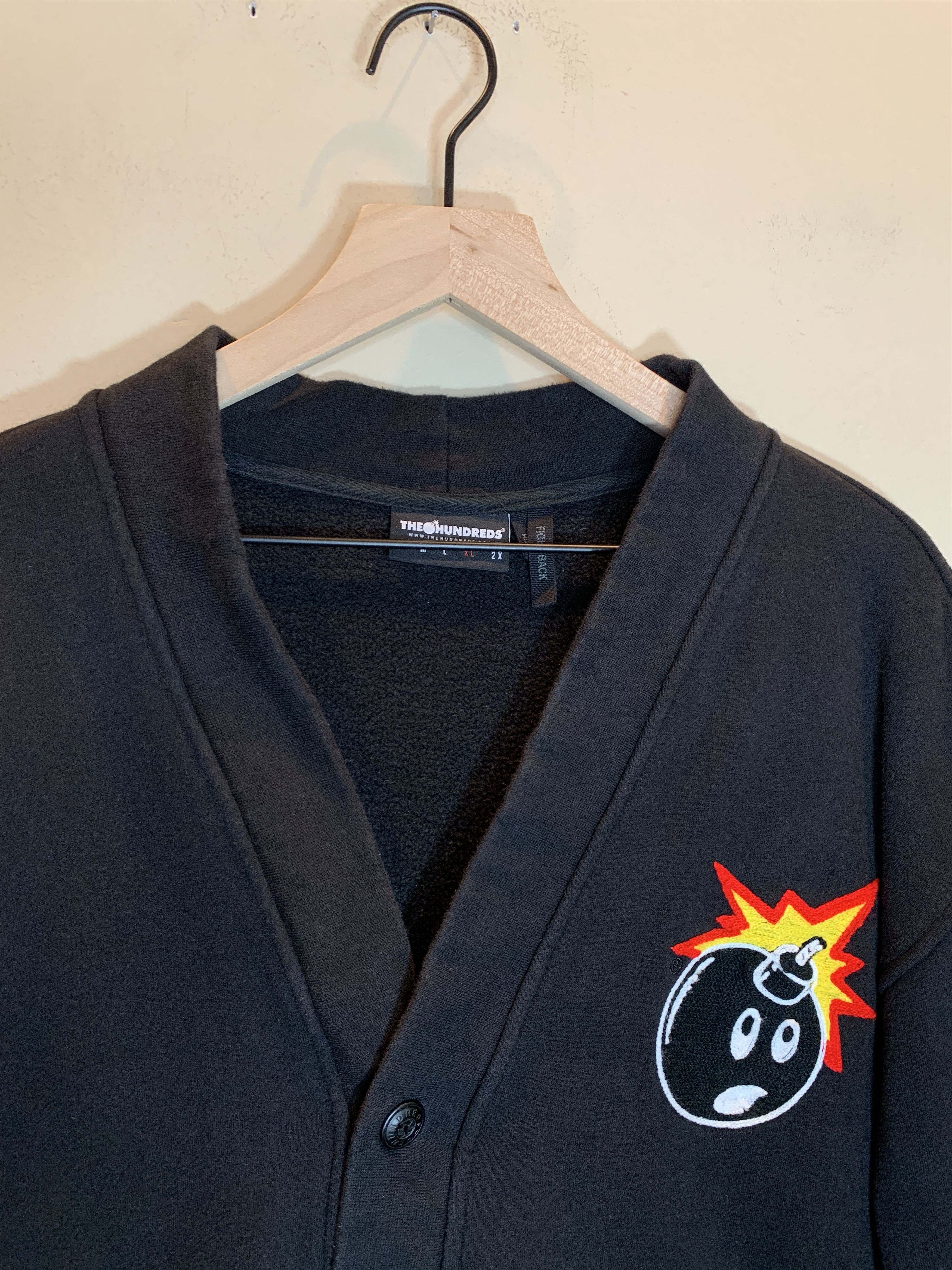 The Hundreds *RARE* Vintage The Hundreds Chain Stitch Adam Bomb Cardigan Size US XL / EU 56 / 4 - 2 Thumbnail
