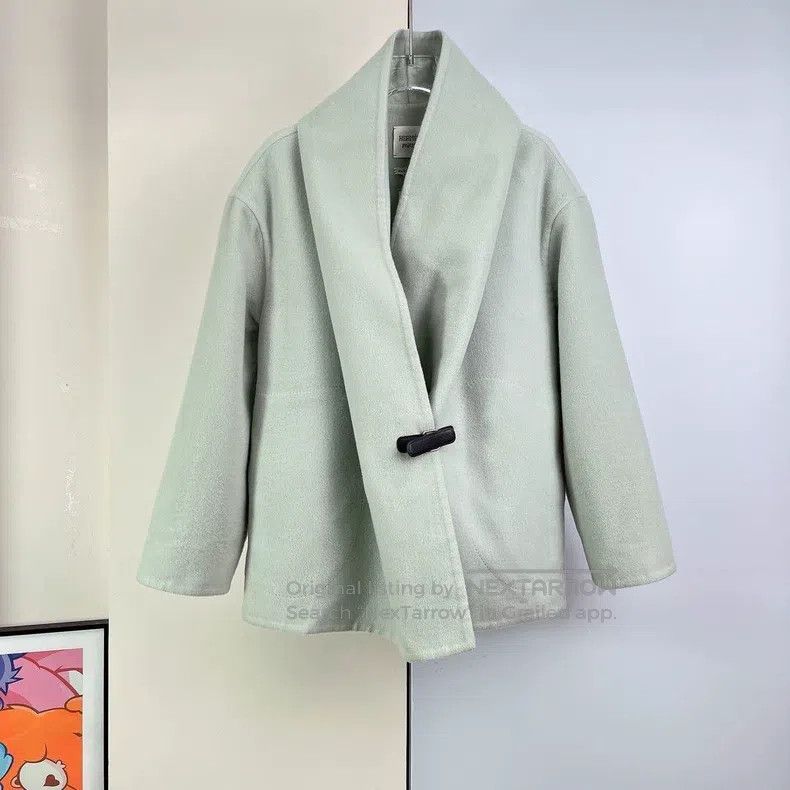Hermes Hermes Mint Green Cashmere Jacket Size XXS / US 00 / IT 34 - 1 Thumbnail
