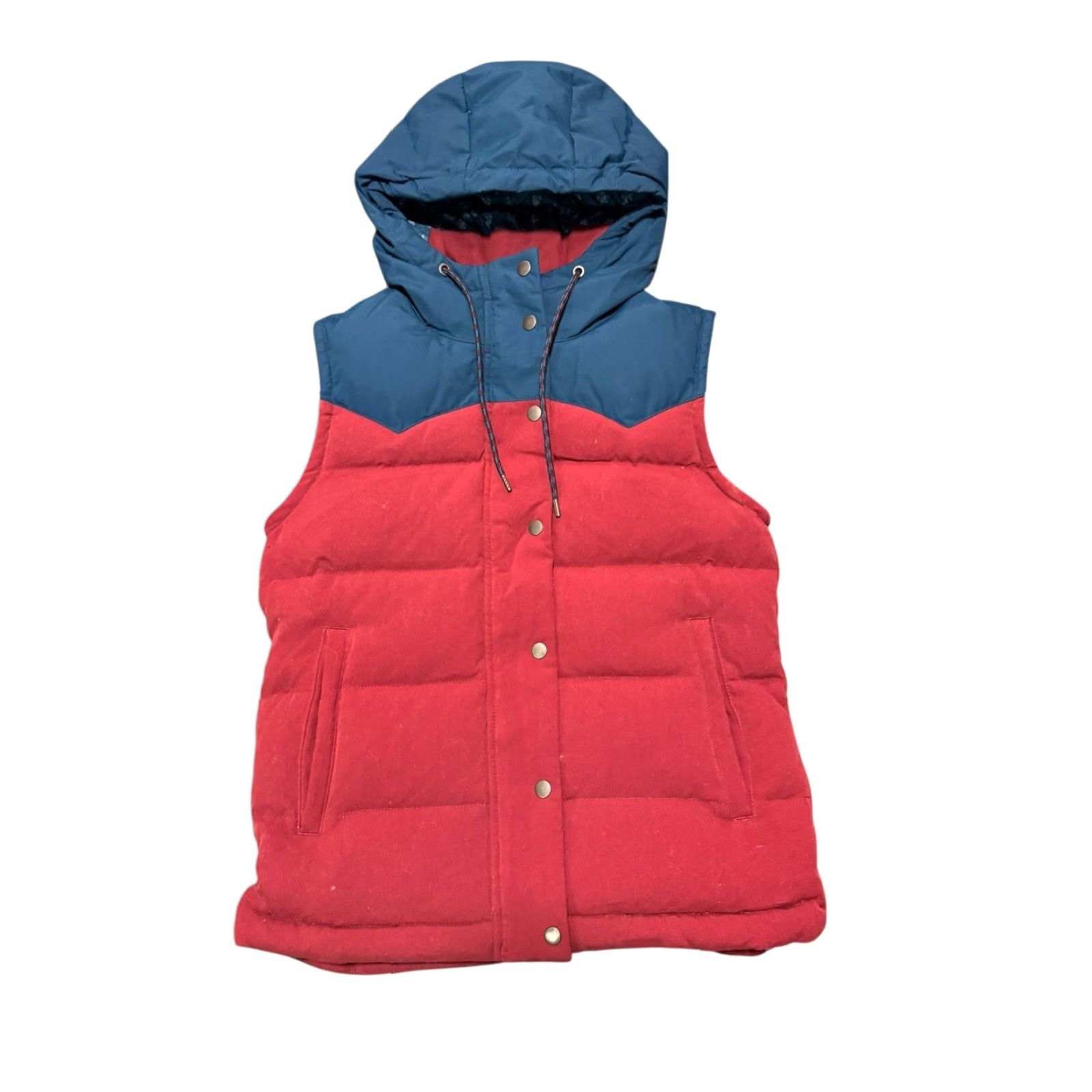 Patagonia **PATAGONIA Women's S Red Navy Floral Hooded Down Vest** User: PATAGONIA Women's S Red Navy Floral Hooded Down Vest Size S / US 4 / IT 40 - 2 Thumbnail