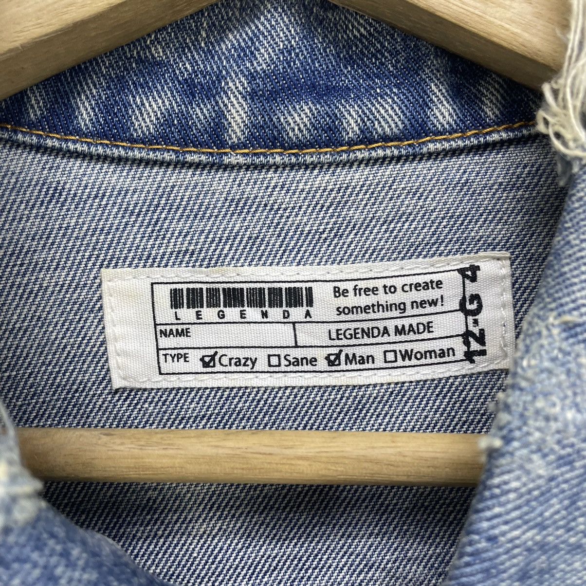 14th Addiction × KMRii Distress Denim Trucker Jacket Size US M / EU 48-50 / 2 - 6 Thumbnail