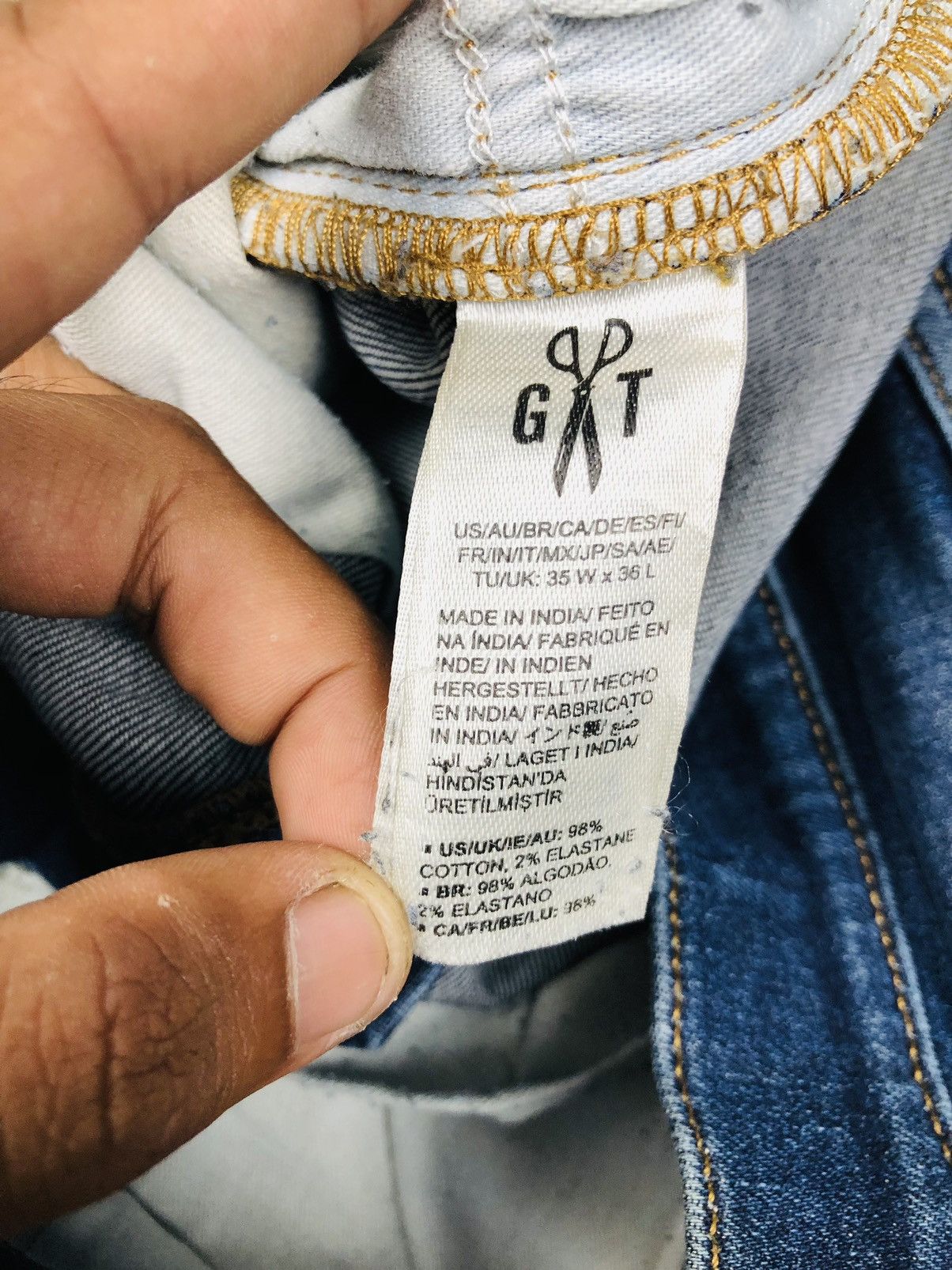 Japanese Brand GoodThreads Denim Jeans (34) Size US 35 - 9 Thumbnail