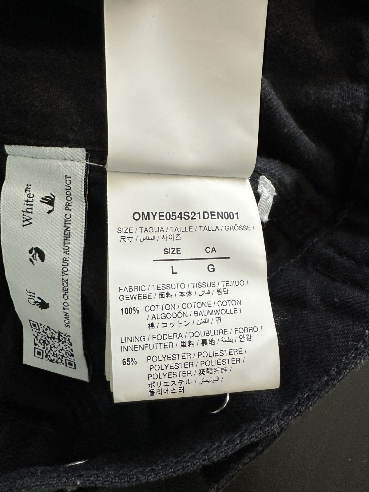 Off-White Off-White Marker Slim Denim Jacket Black Size US L / EU 52-54 / 3 - 10 Thumbnail