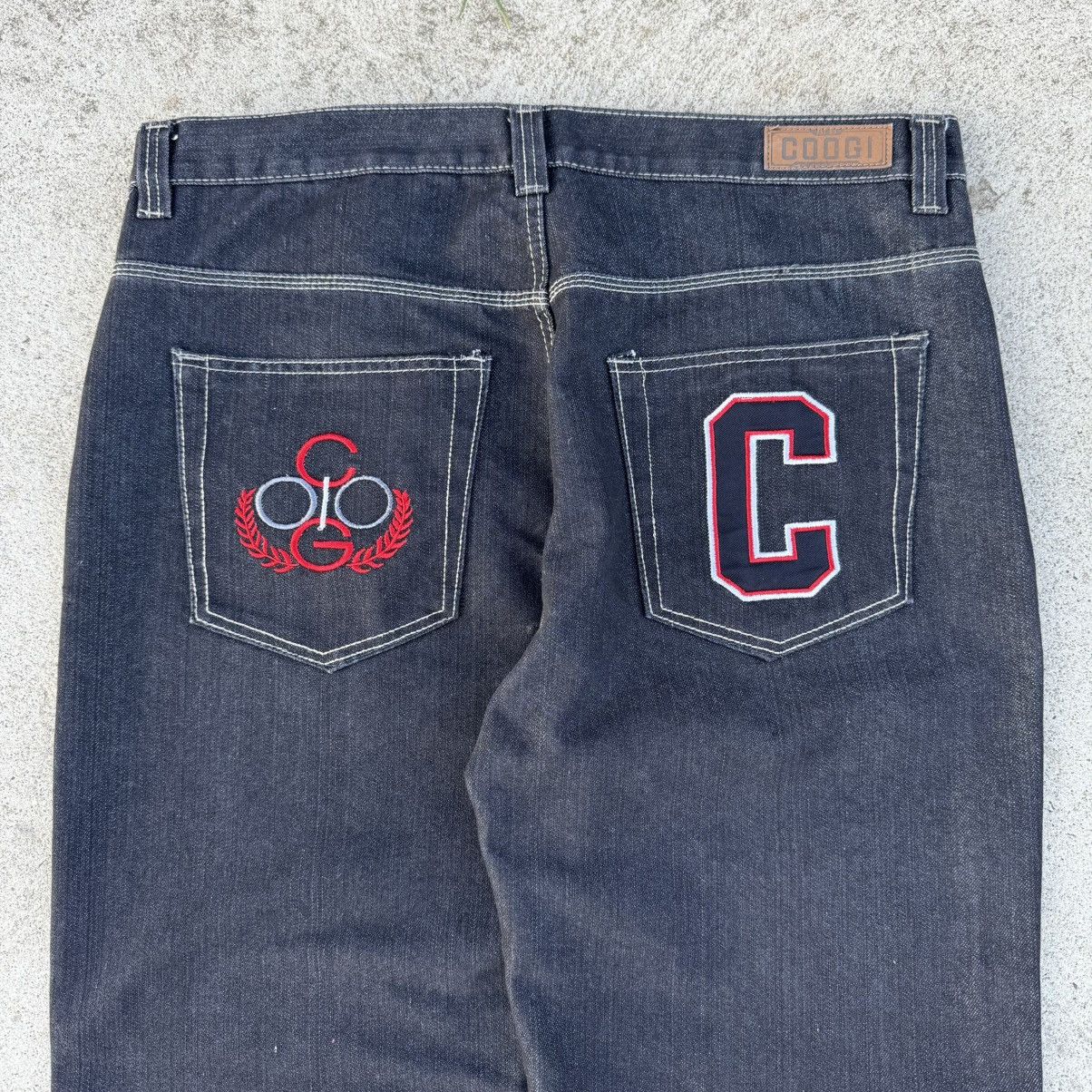 Coogi × JNCO × Vintage Rare Vintage 90’s Coogi Hip-Hop Rap Baggy Jeans Embroidered Size US 38 / EU 54 - 3 Thumbnail