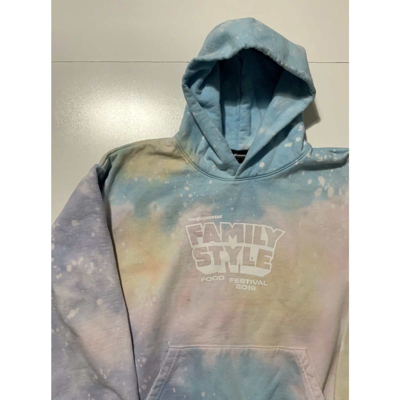 The Hundreds VINTAGE The Hundreds Family Style Food Festival Tie Dye Heavyweight Pullover Hoodie XL Size US XL / EU 56 / 4 - 3 Thumbnail