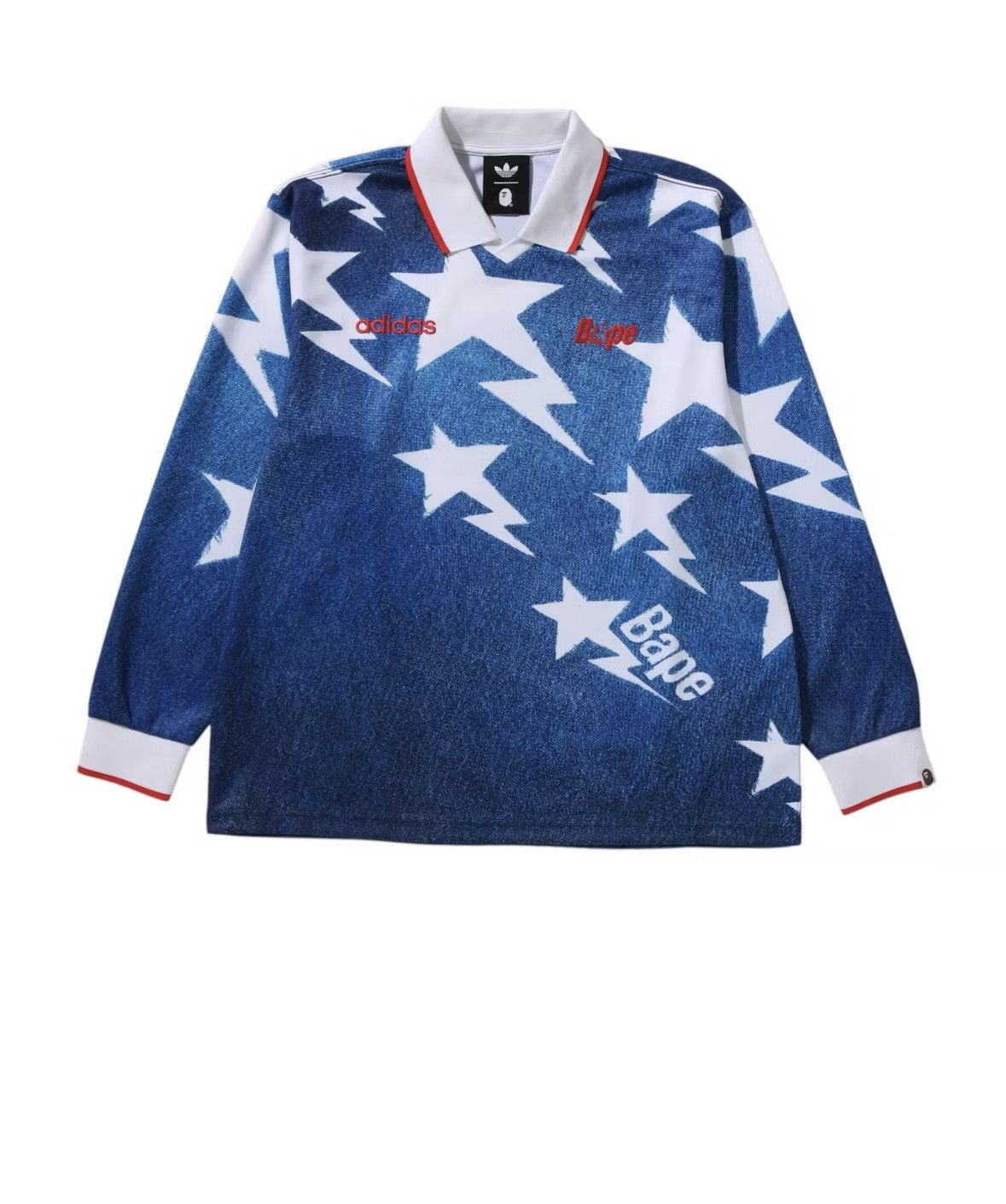 Adidas Original Bape USA Long Sleeve Jersey Size Largr