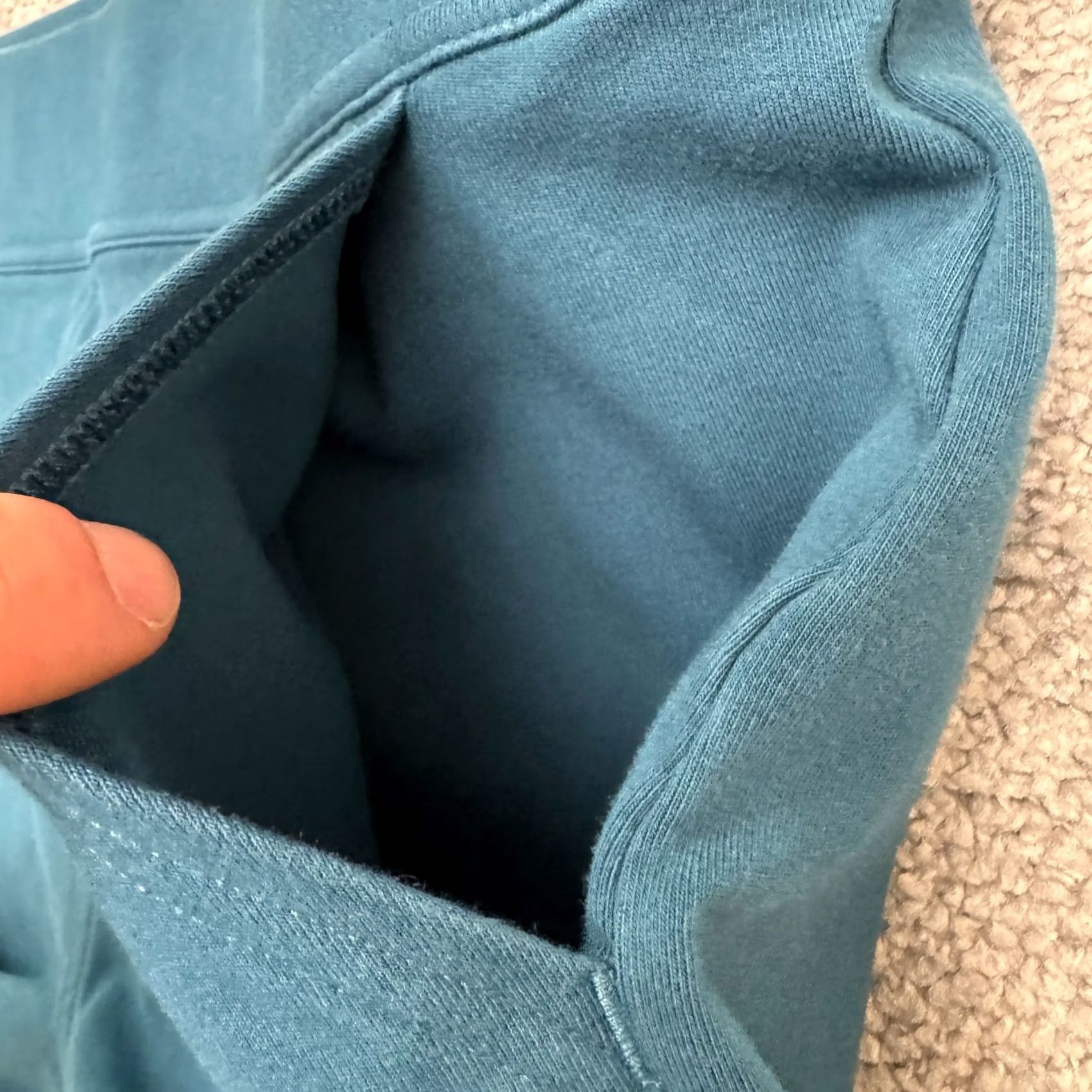 CO Duluth Legging Pants Womens Large Regular Teal Blue Cotton Blend Comfortable Stretch Pull On Casual Knit Inseam 27 in Ankle Size 36" / US 14 / IT 50 - 3 Thumbnail