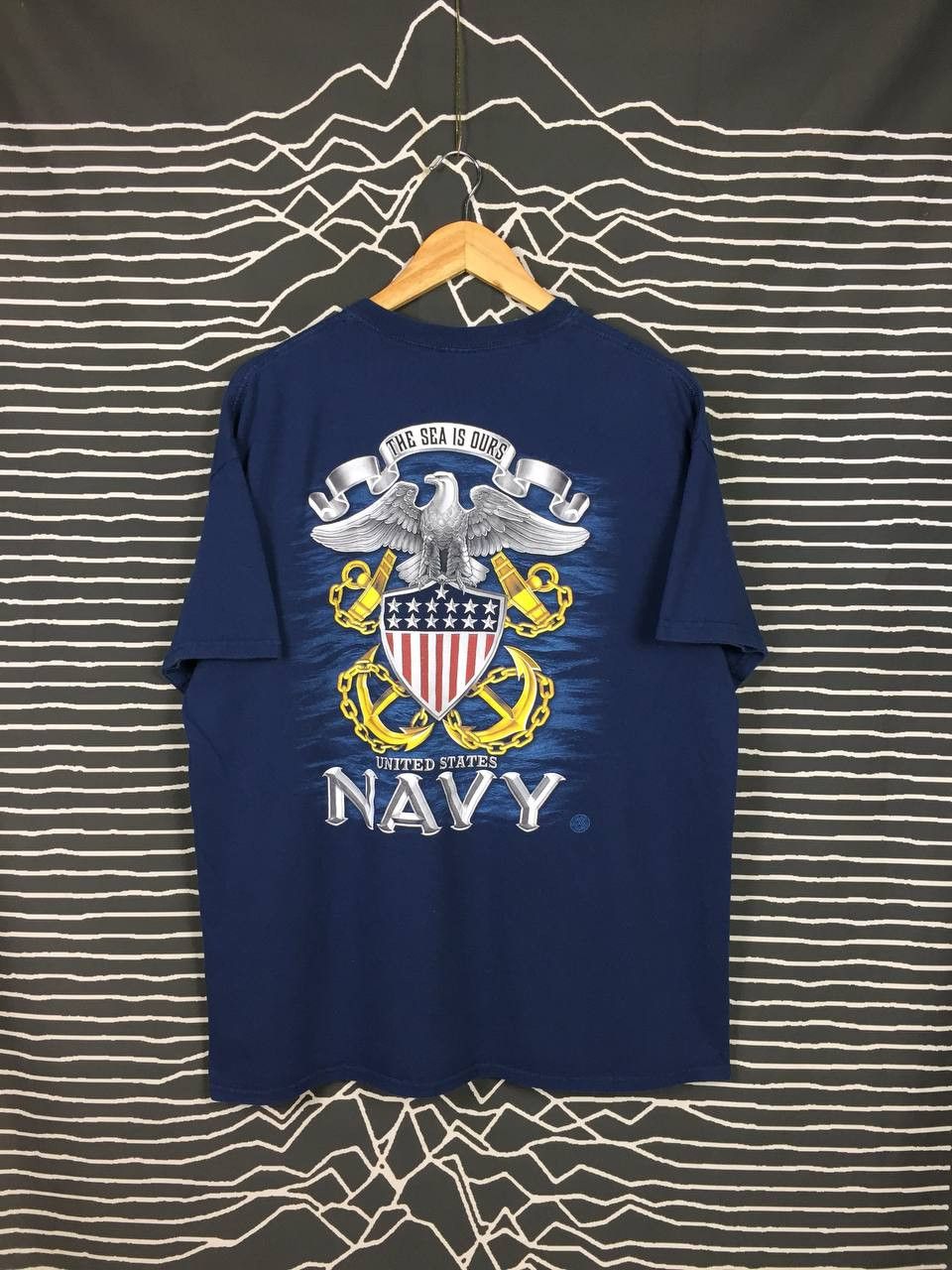 Vintage United States Navy USN The Sea Is Ours Graphic Tee Size US XL / EU 56 / 4 - 1 Thumbnail