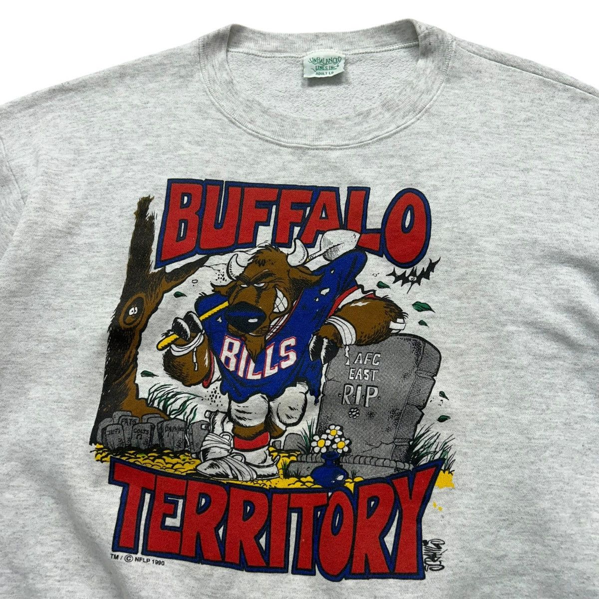 NFL VTG 90s BUFFALO BILLS TERRITORY 1990 SWEATSHIRT SIZE L Size US L / EU 52-54 / 3 - 2 Thumbnail