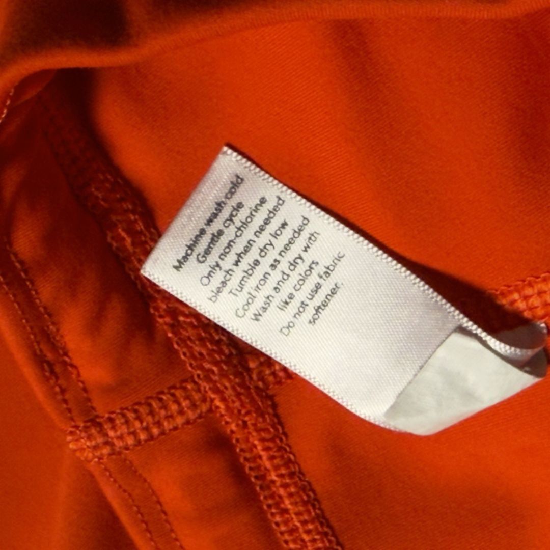 Athleta Athleta Contender Laser Cut Tights Neon Orange Small Legging Size 26" / US 2 / IT 38 - 7 Thumbnail