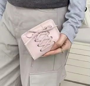 Japanese Brand Ultra Thin Style Bow Zipper Wallet Card Holder Size ONE SIZE - 1 Thumbnail
