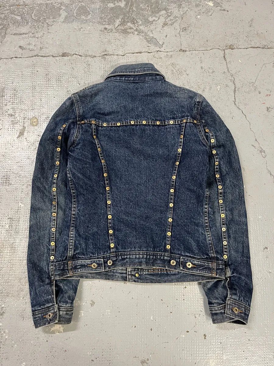 Dolce & Gabbana 2000s Dolce & Gabbana Blue Studded Denim Jacket Size S / US 4 / IT 40 - 5 Thumbnail