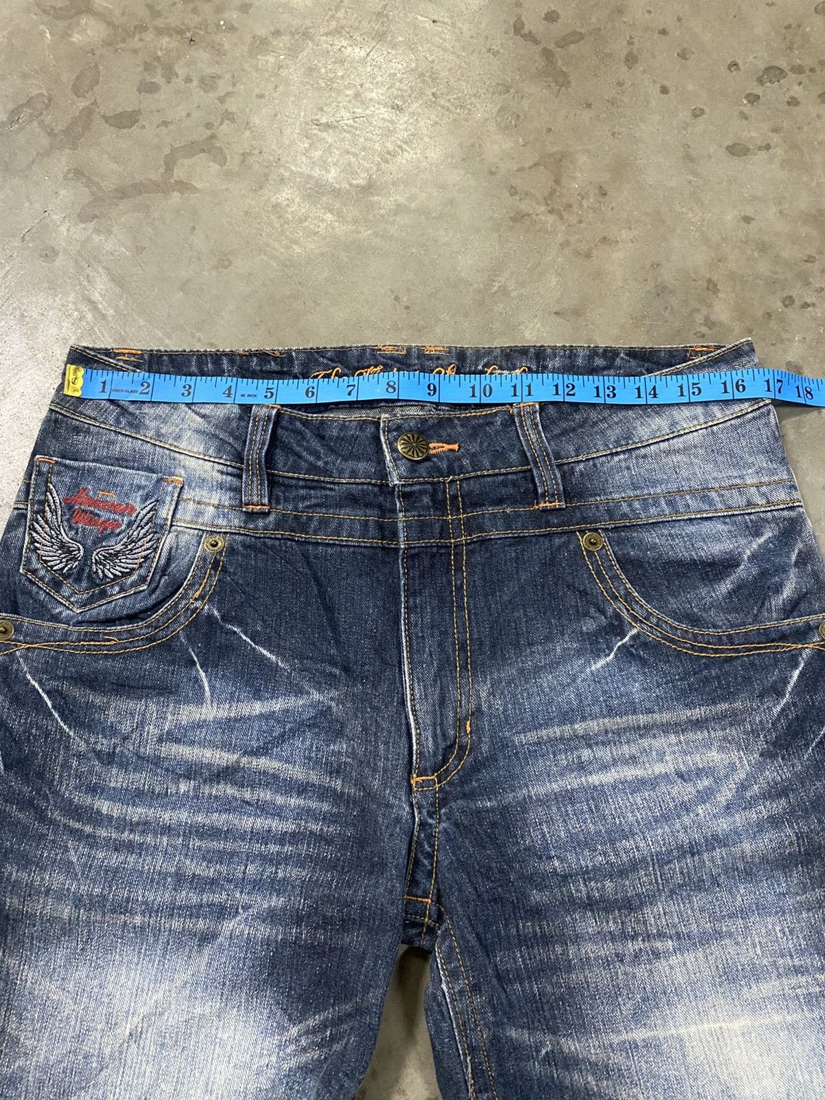 Tornado Mart Super Flare Jeans Japanese Unknown Heaven Vintage @299 Size US 32 / EU 48 - 14 Thumbnail