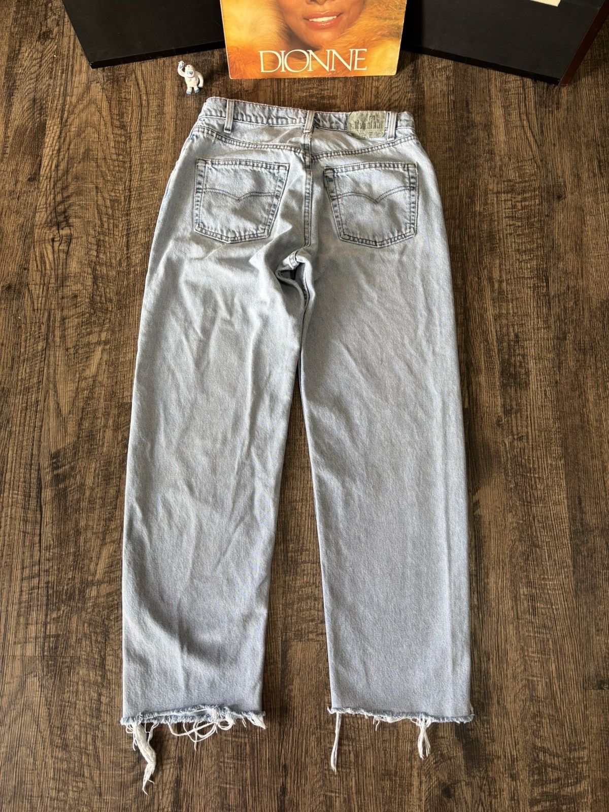 Levi's Vintage Clothing 90s Levis Silver-tab 33x31 Baggy Denim Cut Hem Size US 33 - 5 Thumbnail