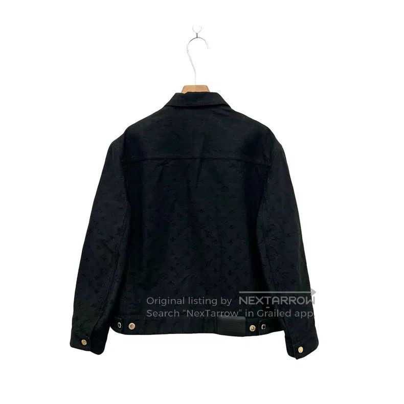 Louis Vuitton Louis Vuitton Black dark full print denim jacket Size XS / US 0-2 / IT 36-38 - 4 Thumbnail