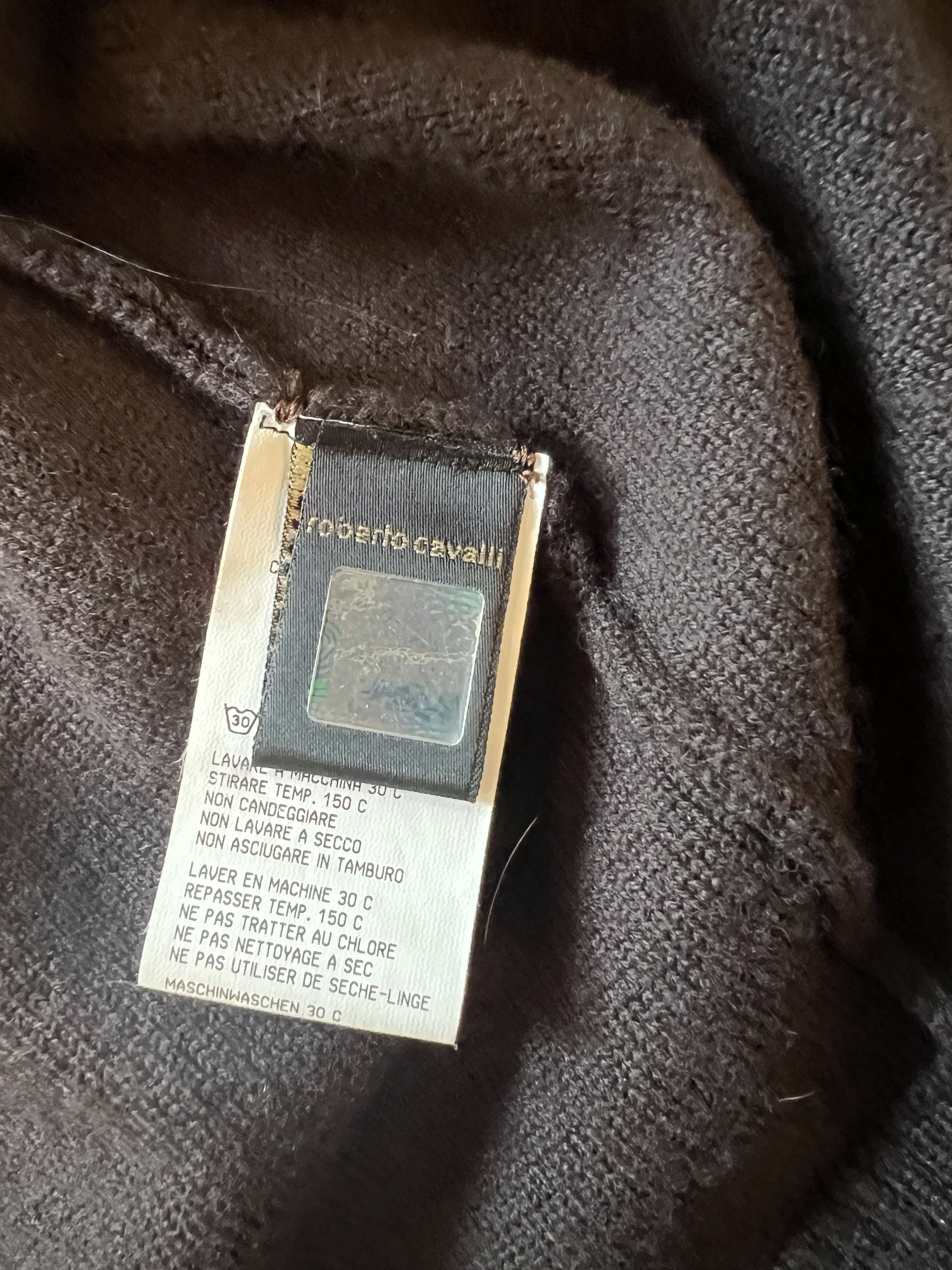 Roberto Cavalli Roberto Cavalli Class wool zip up snake sweater jacket Size US L / EU 52-54 / 3 - 8 Thumbnail