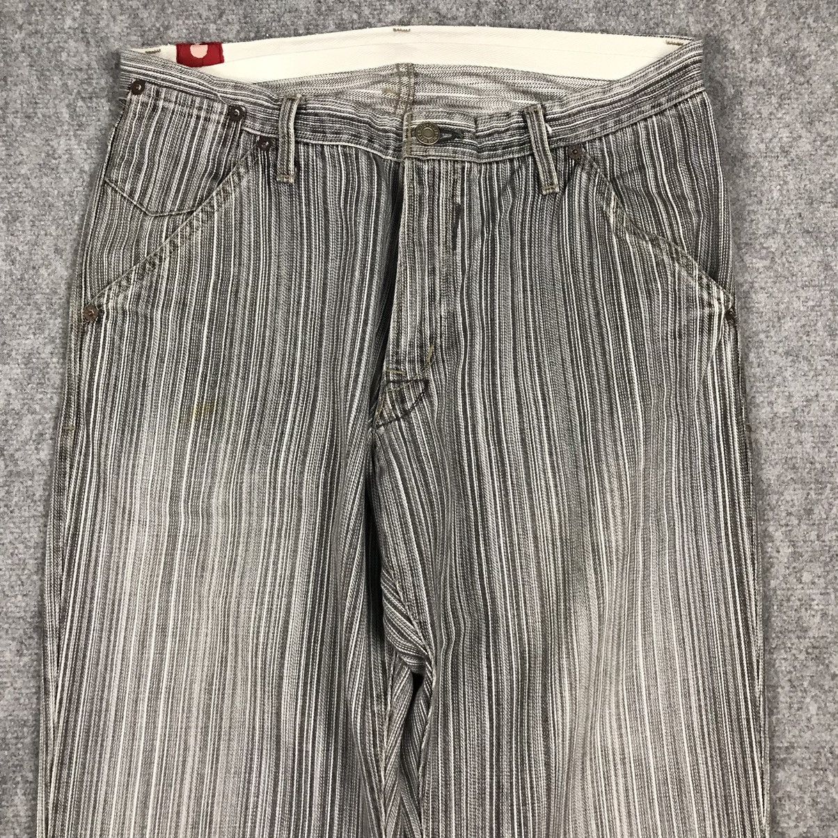 14th Addiction × If Six Was Nine × Japanese Brand BLUE WAY STRIPED STYLE JAPAN BAGGY DENIM PANTS Size US 30 / EU 46 - 8 Thumbnail